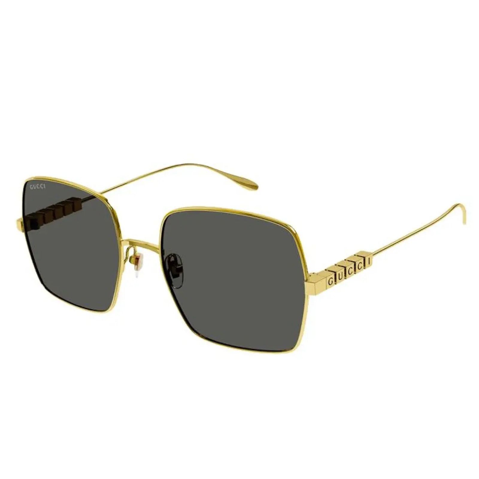Gucci NEW Gucci GG1434S 001 Yellow Gold Grey Unisex Authentic Size ONE SIZE - 9 Thumbnail