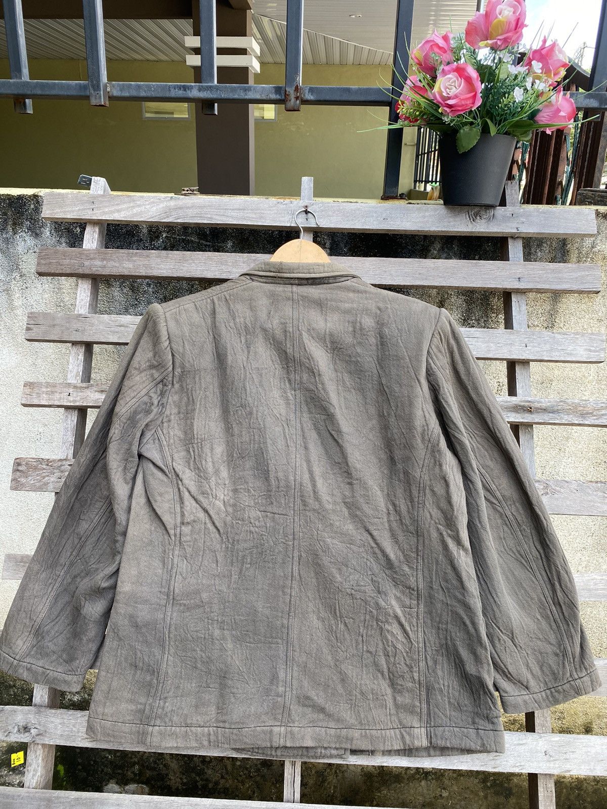 Issey Miyake 🔥 Sunfaded 🔥 Vintage Issey Miyake Double Breasted Jacket Size US L / EU 52-54 / 3 - 9 Thumbnail