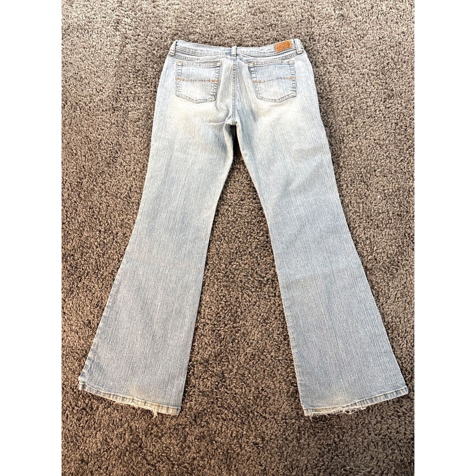 Vintage VINTAGE Glo Jeans Womens Bootcut Jeans 32 30 Low Rise Light Wash Embroidered Blue 80s 90s Womens Size 24" / US 00 / IT 34 - 7 Thumbnail