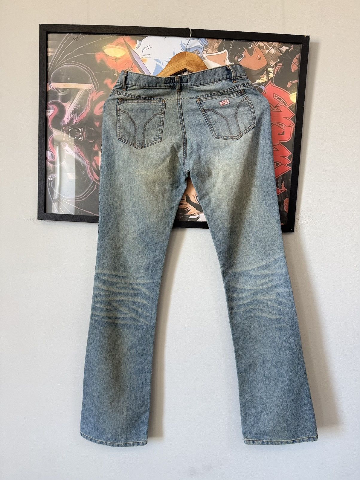 Miss Sixty Vintage Miss Sixty Jeans Flared Distressed 00s Low Rice Size 27" / US 4 / IT 40 - 8 Thumbnail