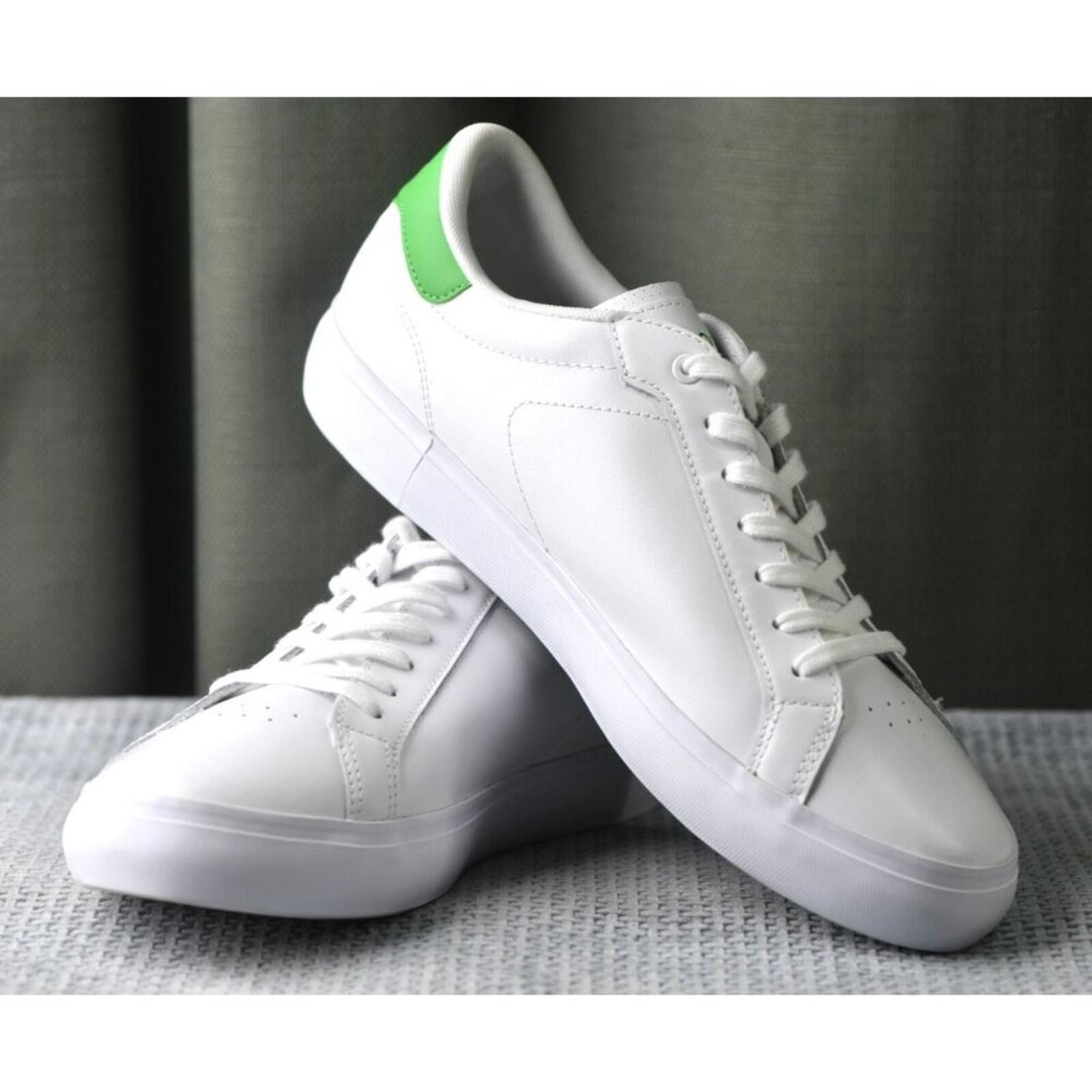 Lacoste Lacoste Lineset Powercourt 223-1 Leather SMA | White/Green Size US 11 / EU 44 - 6 Thumbnail
