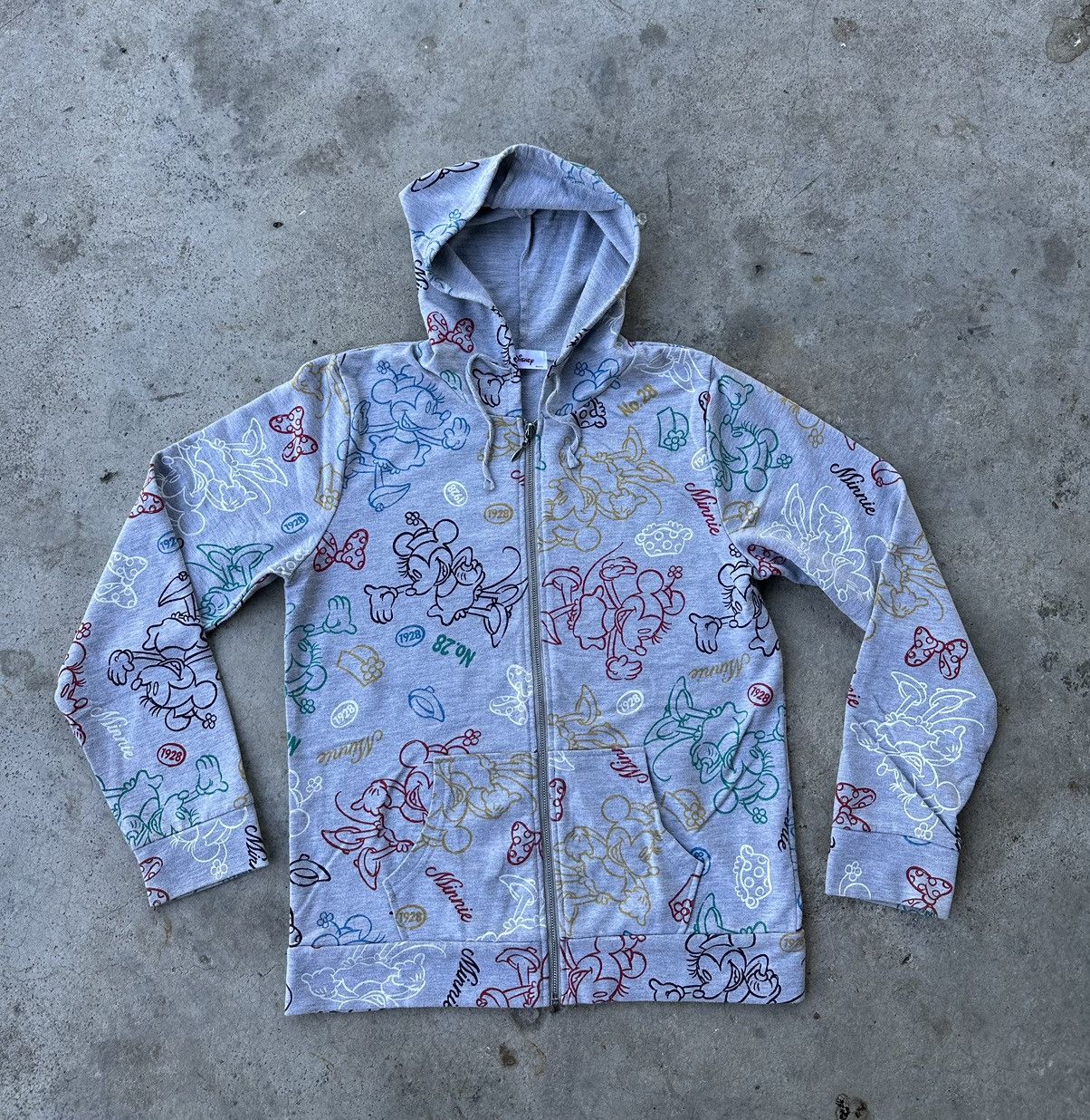 Disney × Mickey Mouse Minnie mouse fullprinted zipper hoodie Size L / US 10 / IT 46 - 1 Thumbnail
