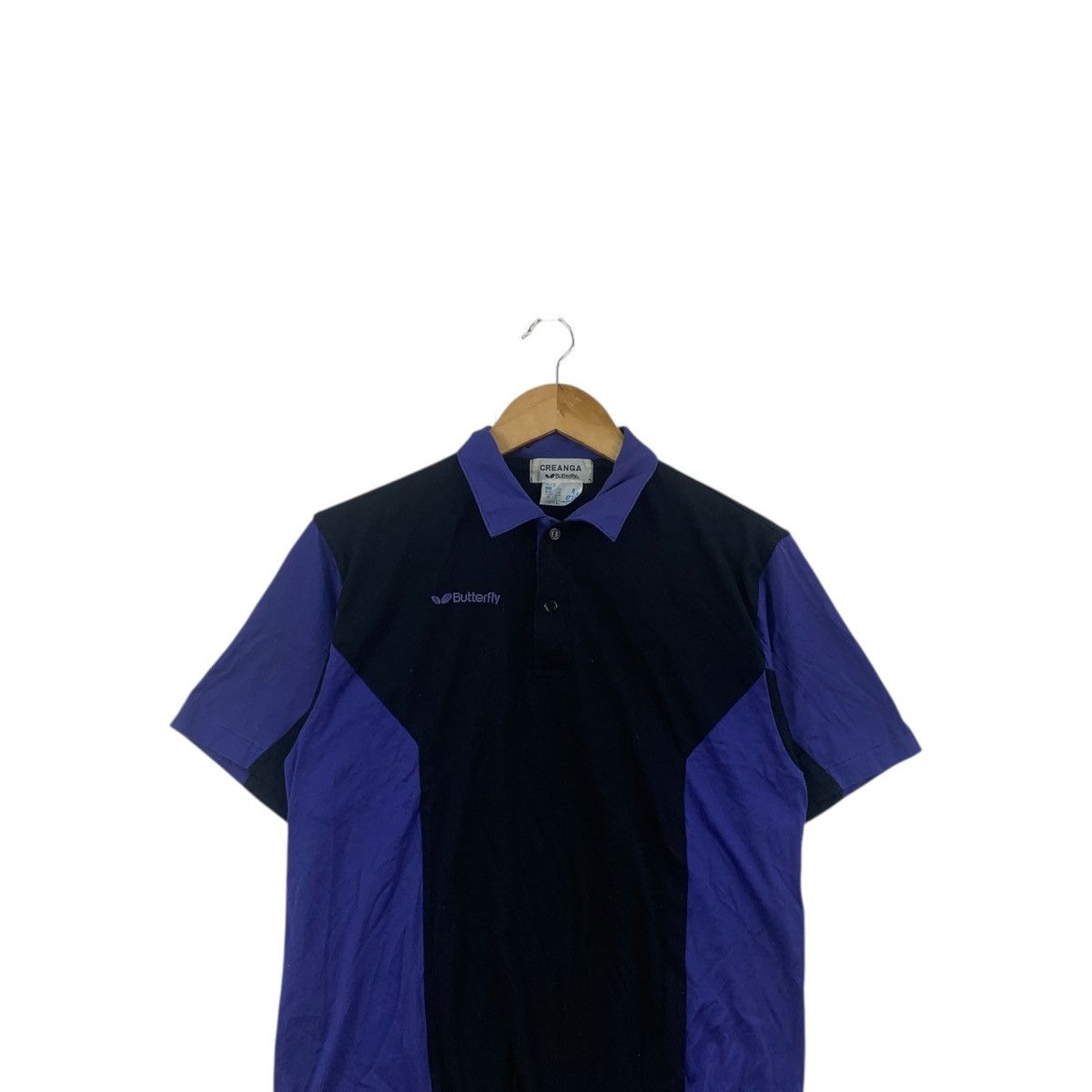 Vintage Vintage BUTTERFLY JAPAN CREANGA Table Tennis Jersey Tee Size S / US 4 / IT 40 - 2 Thumbnail