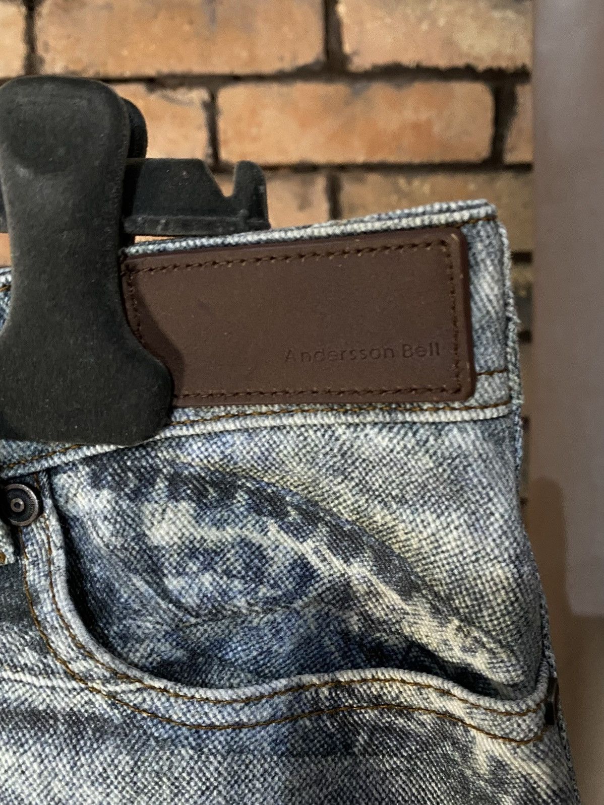 Andersson Bell $459 TROMPE L’OEIL PRINTED DENIM JEANS FLARED LEG BOOT CUT Size US 36 / EU 52 - 5 Thumbnail