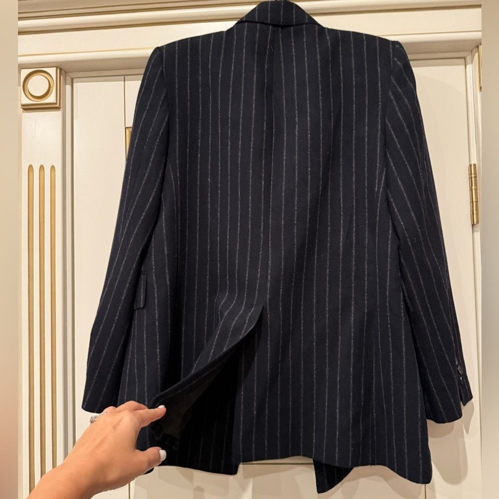 Zara NWT ZARA LIMITED EDITION WOOL BLEND BLAZERNAVY BLUE SIZE M Size M / US 6-8 / IT 42-44 - 5 Thumbnail