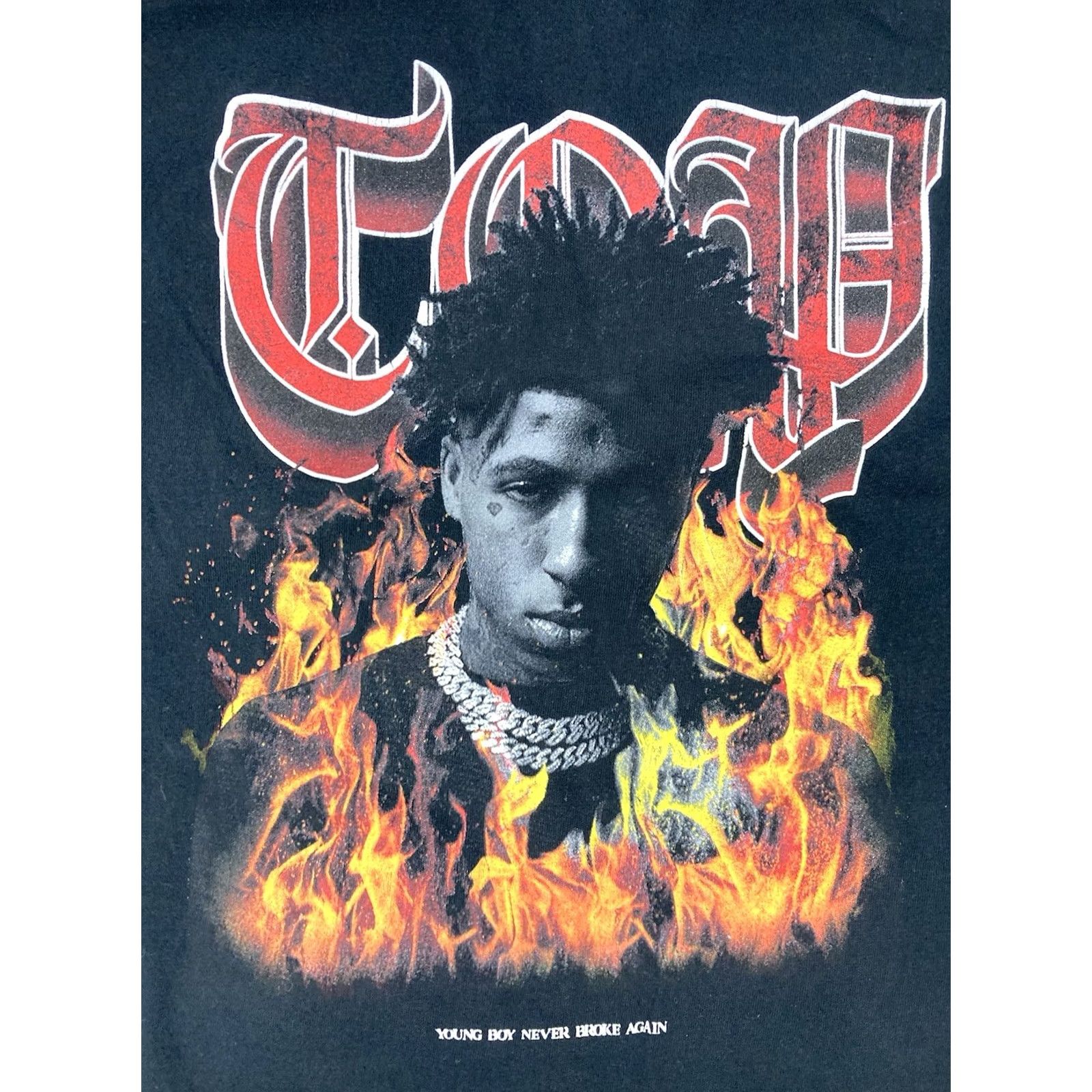 Vintage YoungBoy Never Broke Again T-shirt Men Large Black Graphic Music Size US L / EU 52-54 / 3 - 2 Thumbnail