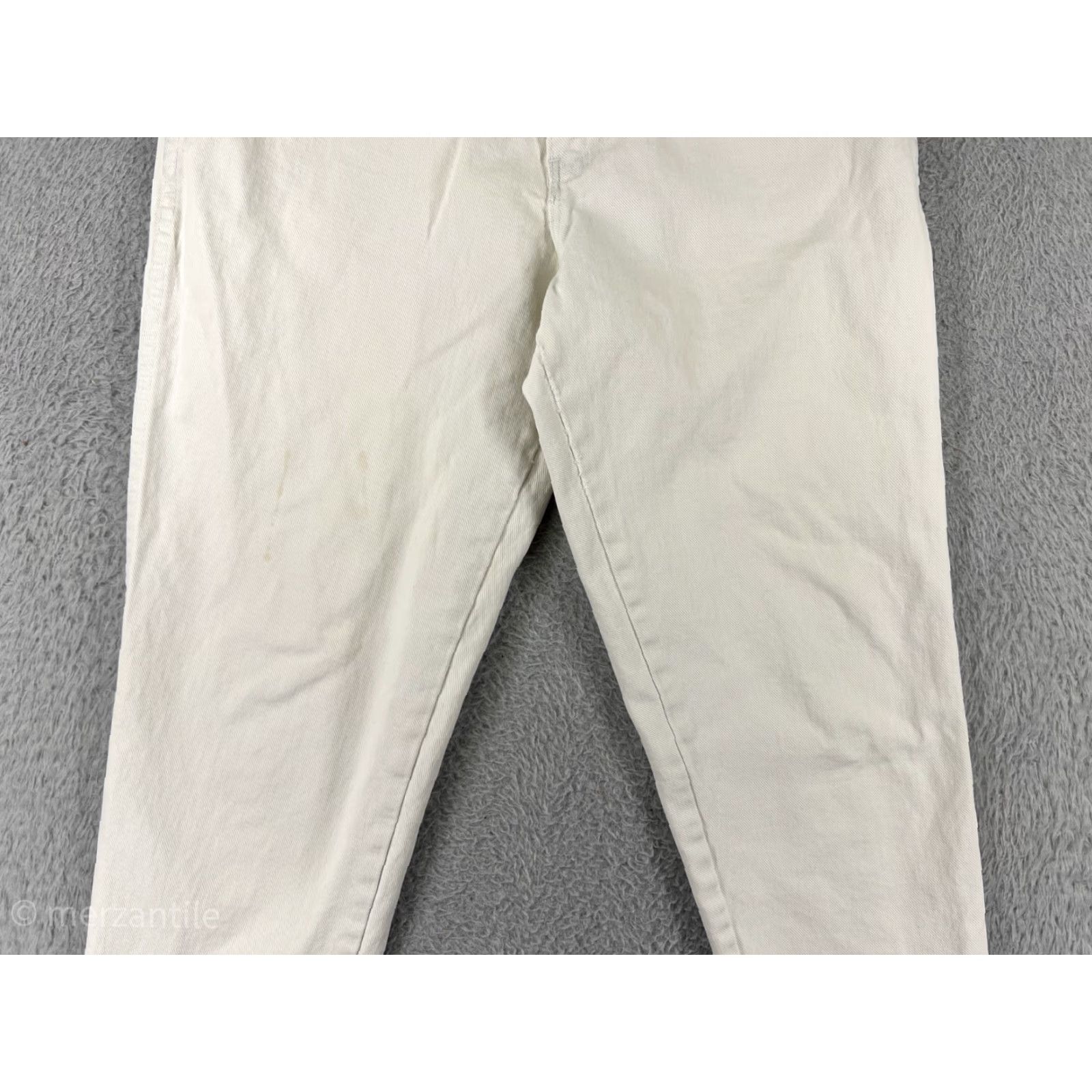 Vintage VINTAGE CHIC Women's Jeans Tapered High Rise White Denim 26 Cotton Blend 90s Womens Size 26" / US 2 / IT 38 - 5 Thumbnail
