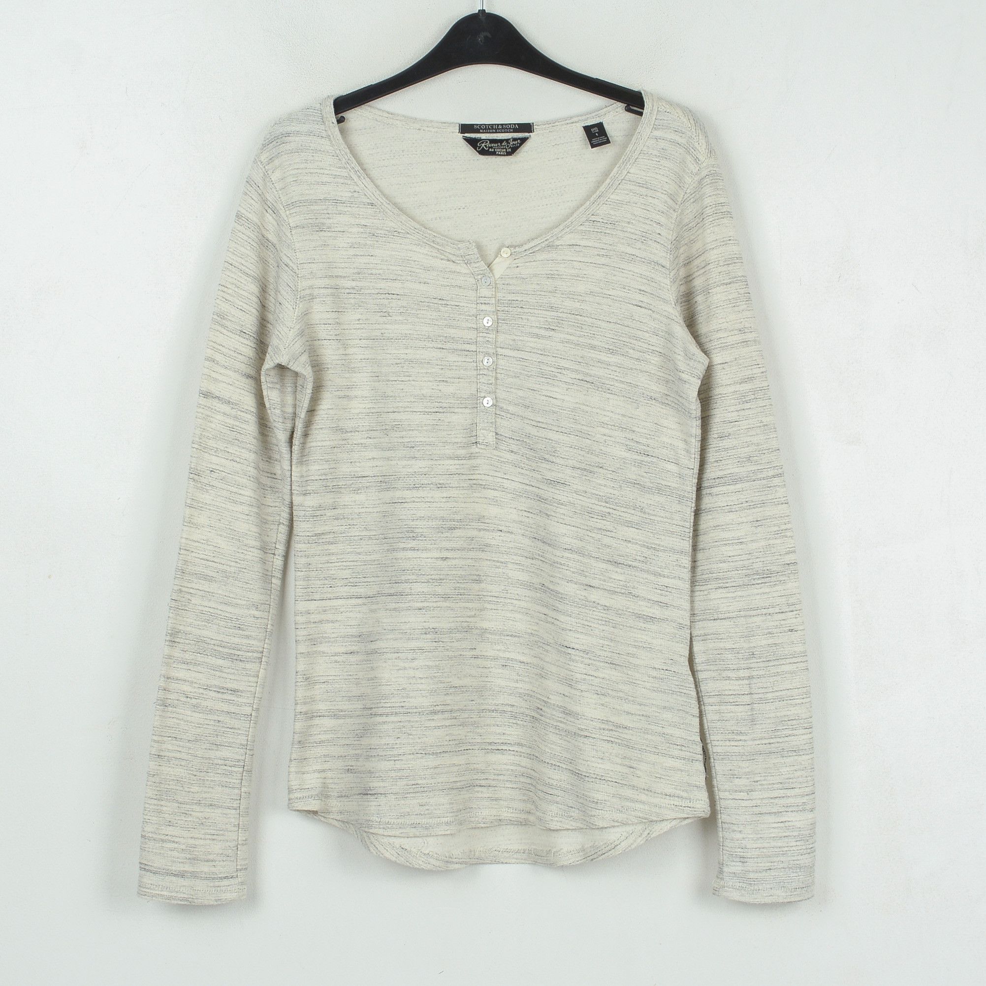 Maison Scotch × Scotch & Soda Reveur de Tour Jumper Pullover Shirt Top Long Sleeve Grey Size S / US 4 / IT 40 - 1 Thumbnail