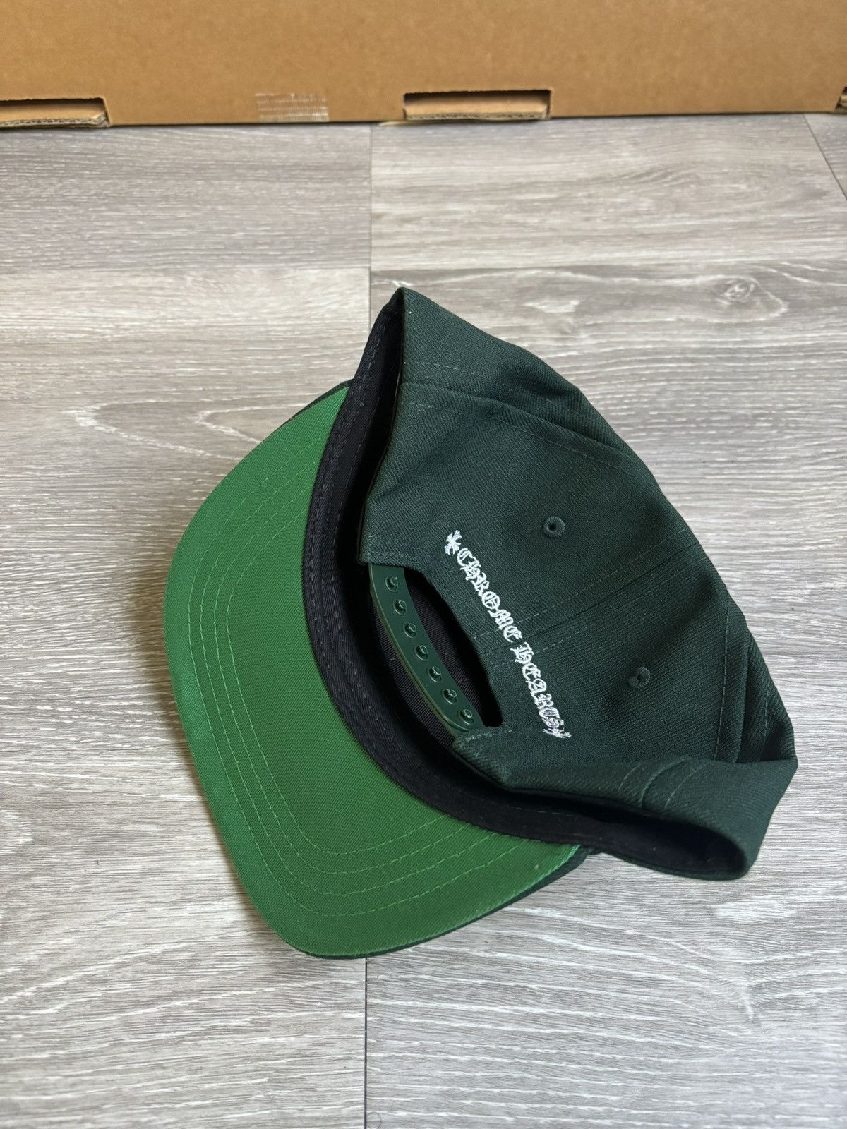 Chrome Hearts Chrome Hearts CH Baseball Cap Green/White Snapback Hat Size ONE SIZE - 4 Thumbnail