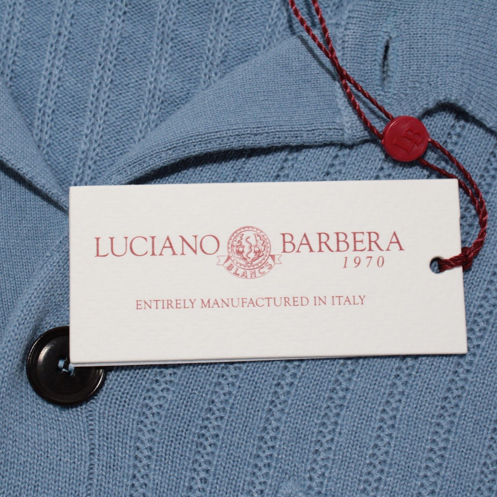 Luciano Barbera Luciano Barbera Sweater Size US M in Blue Size US M / EU 48-50 / 2 - 2 Thumbnail