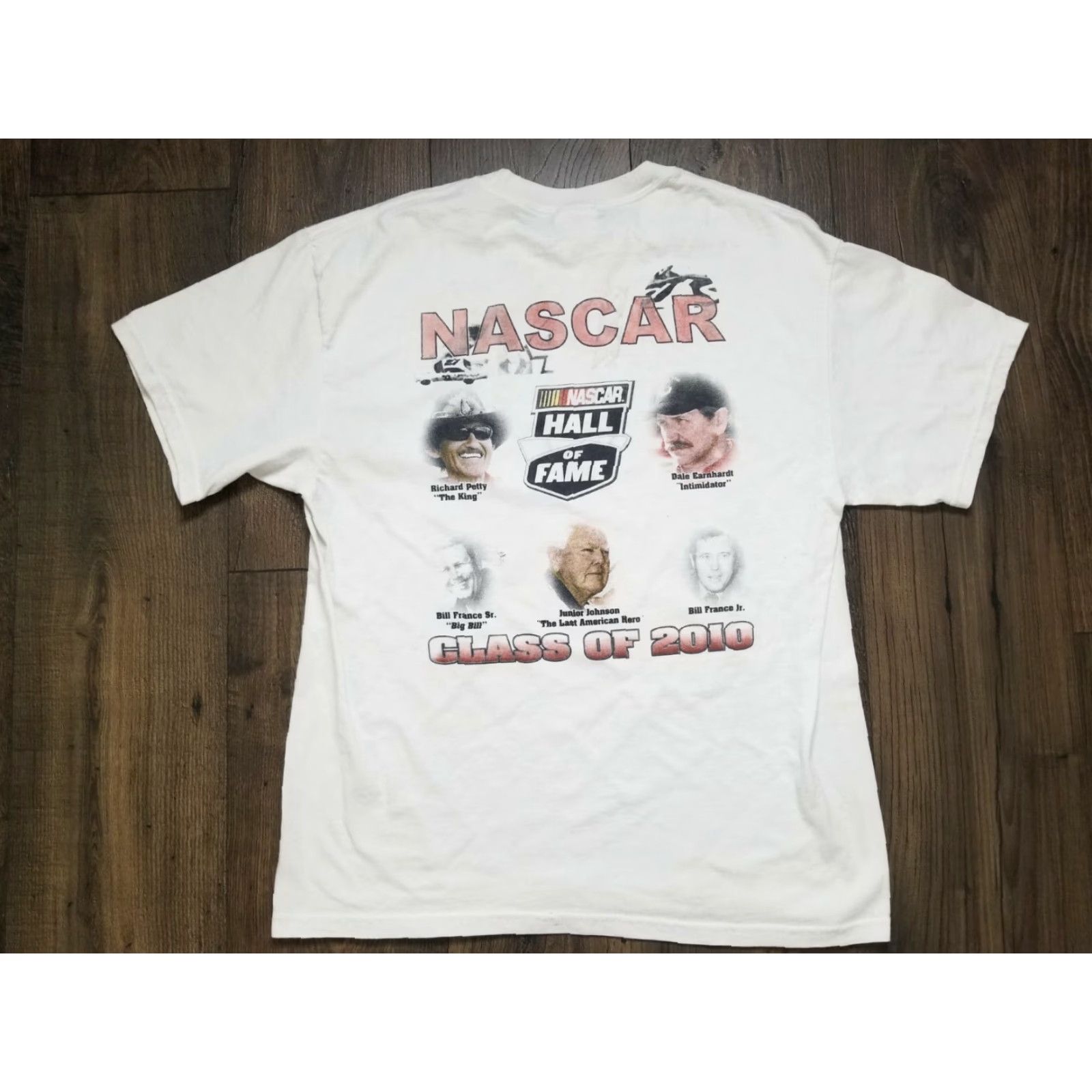 Port & Company VINTAGE Nascar Daytona 400 T Shirt Mens L White Double Sided Distressed 2000s Port & Company Size US L / EU 52-54 / 3 - 2 Thumbnail