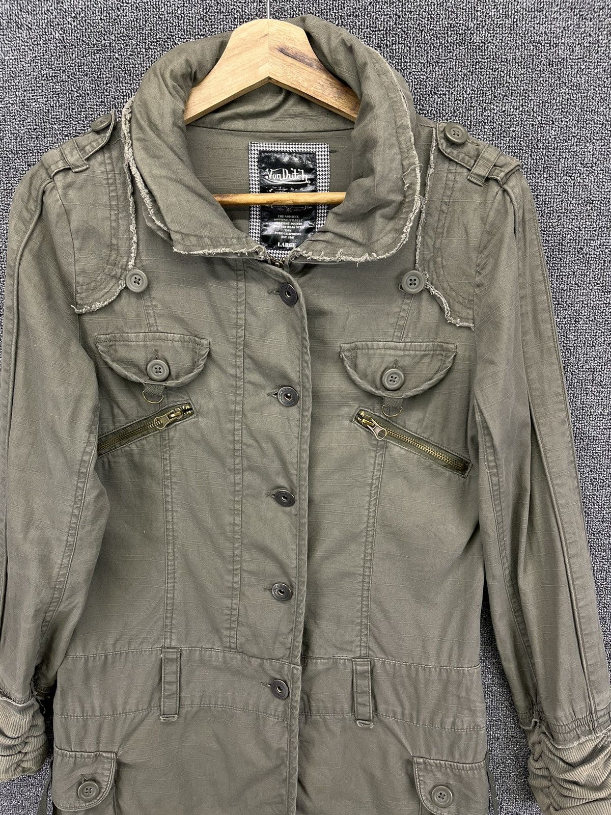 Von Dutch Vintage Von Dutch Love Addict Military Punk Parka Jacket Size L / US 10 / IT 46 - 5 Thumbnail