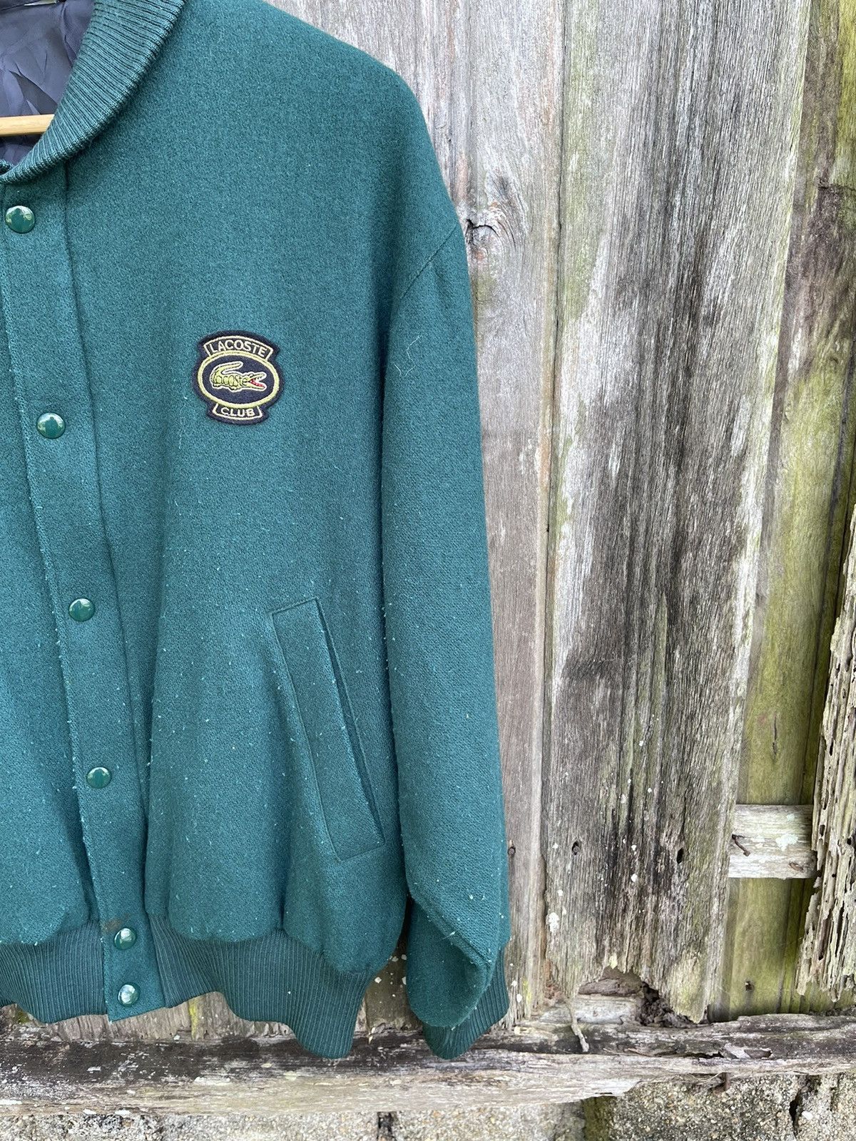 Lacoste Vintage Chemise Lacoste Wool Blend Snap Bomber Cardigan Size US M / EU 48-50 / 2 - 4 Thumbnail