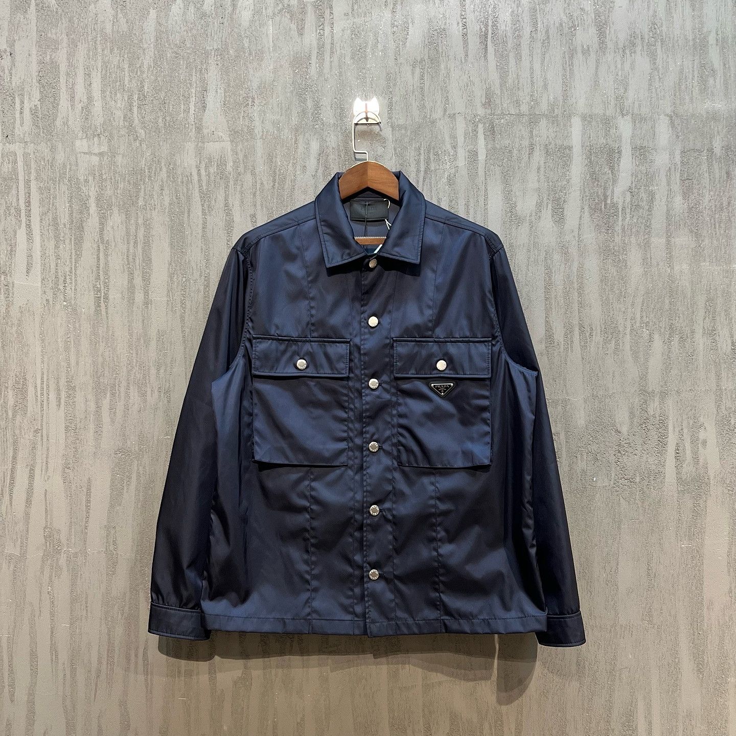Prada Prada Nylon Button-Up Jacket Size L Size US L / EU 52-54 / 3 - 1 Thumbnail