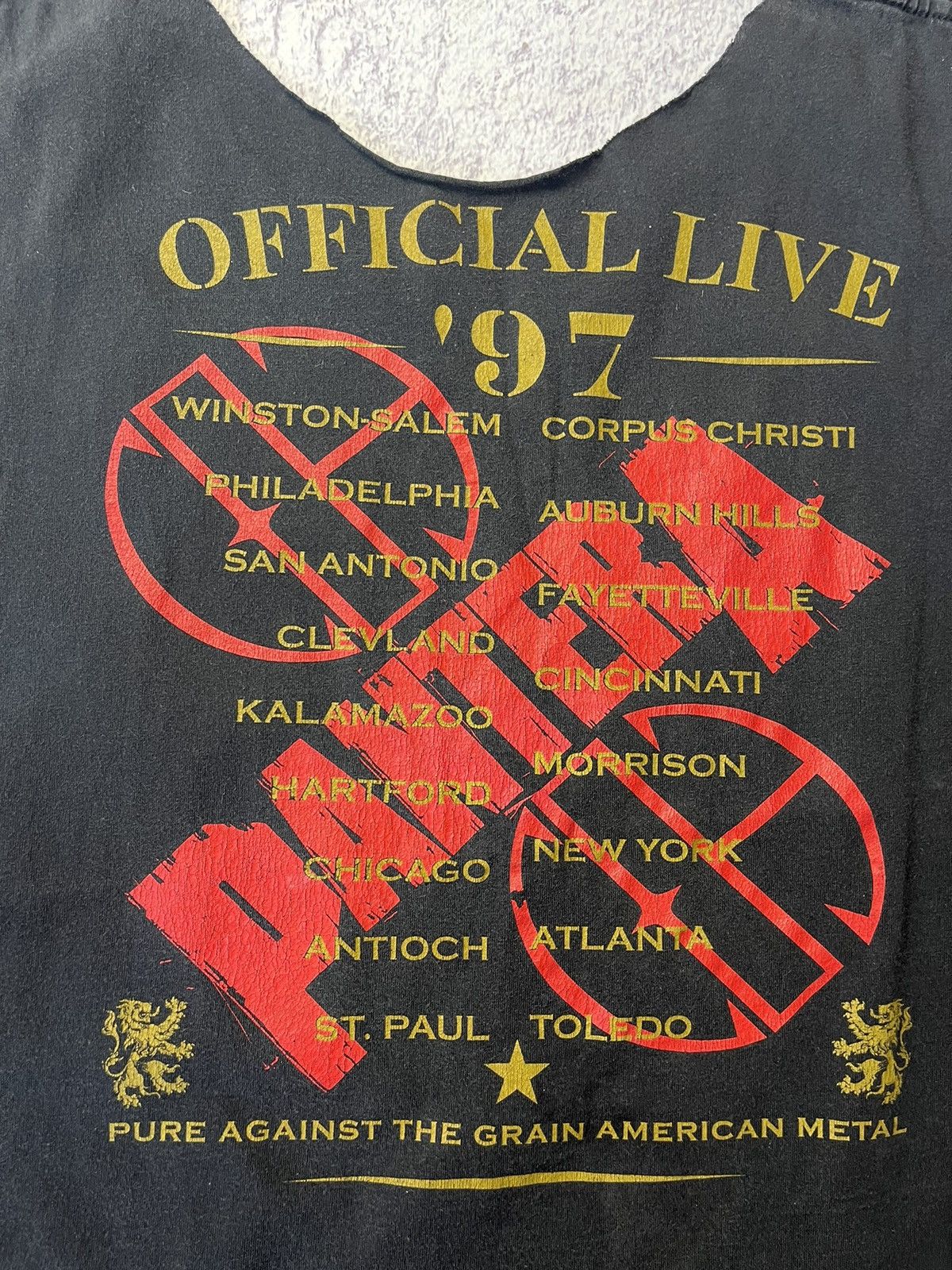 Band Tees 1997 Pantera Pure Against The Grain American Metal Size US L / EU 52-54 / 3 - 17 Thumbnail