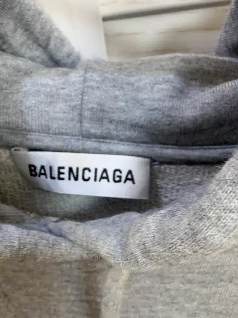 Balenciaga Balenciaga Gray Hooded Sweatshirt Size US XS / EU 42 / 0 - 5 Thumbnail