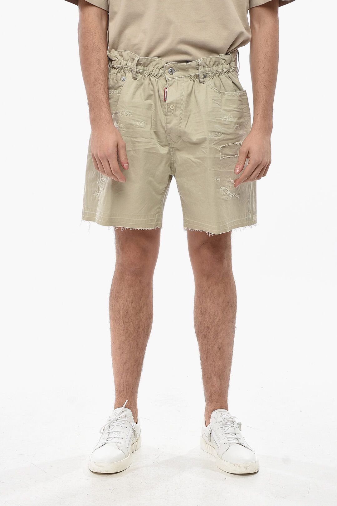 Dsquared2 Cotton Shorts with Distressed Effect Size US 35 - 1 Thumbnail