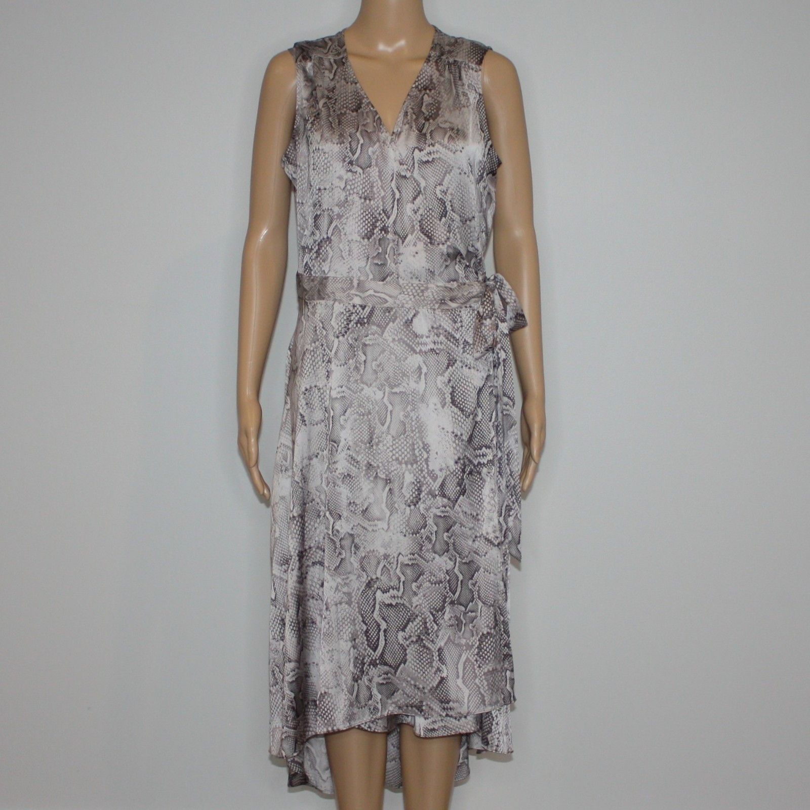 White House Black Market Snake Print Hi-low Wrap Dress in size US 8 Size M / US 6-8 / IT 42-44 - 2 Thumbnail