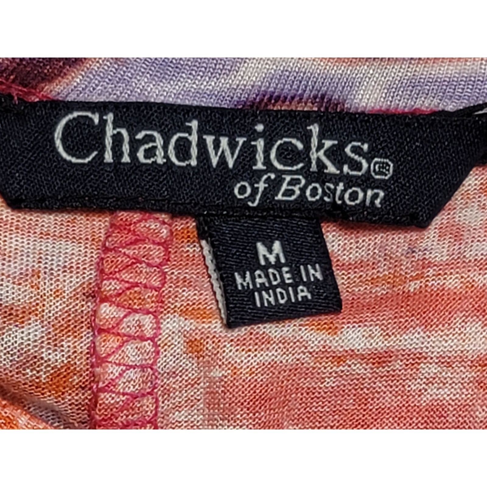 Other Chadwicks of Boston Pink Orange Abstract A Line Maxi Dress M Size M / US 6-8 / IT 42-44 - 3 Thumbnail