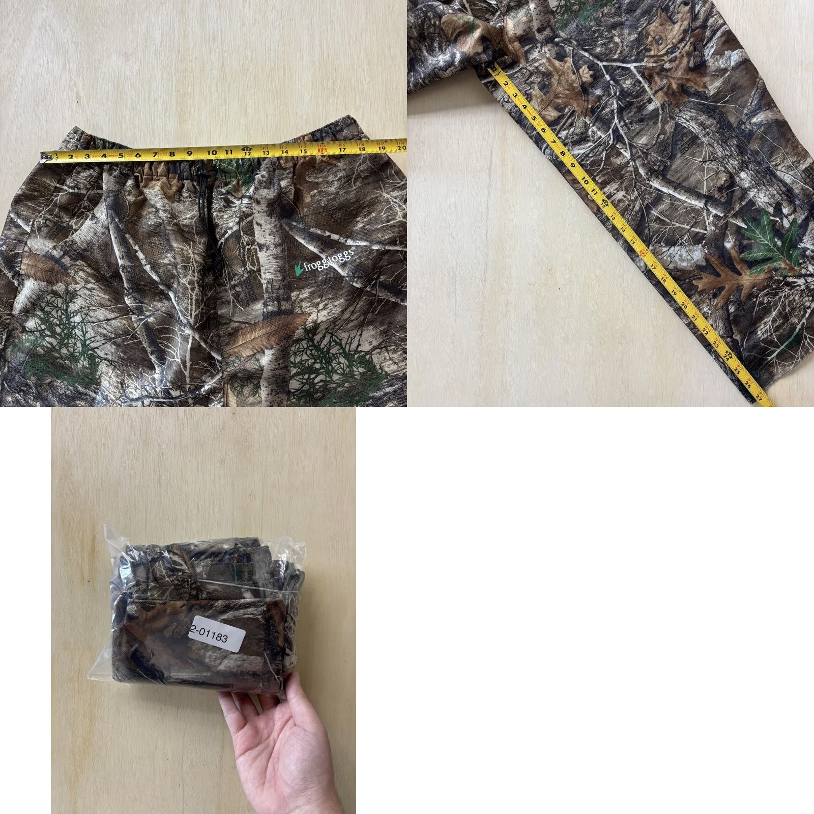 Vintage Frogg Toggs Rain Pants Mens 2XL Realtree Brown Camouflage Waterproof Hunting Outdoor Size US 39 - 9 Thumbnail