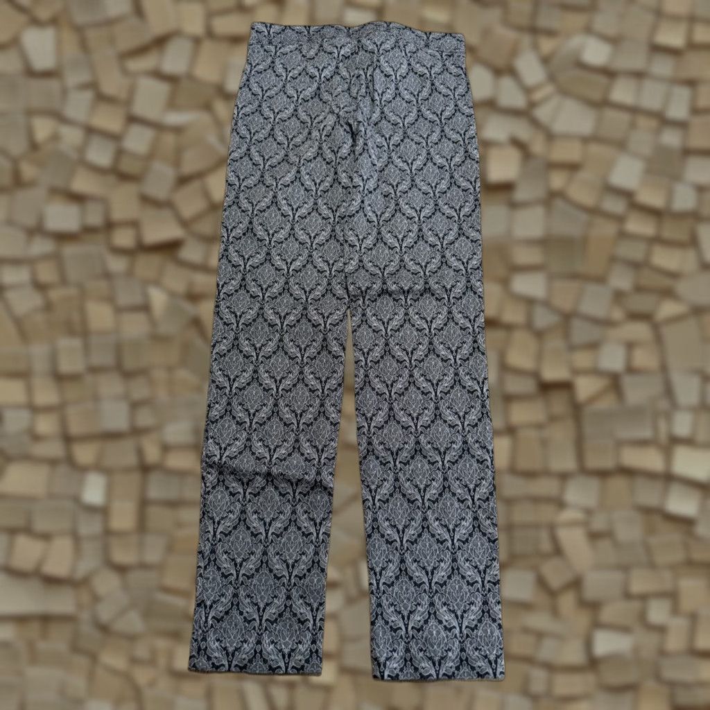 Vintage 89th & Madison Pants Women XS Small Grey Black Floral Pull On 38" Length Regular Rise Ankle Casual Pants Women Midsize Regular Fit Size 28" / US 6 / IT 42 - 1 Thumbnail