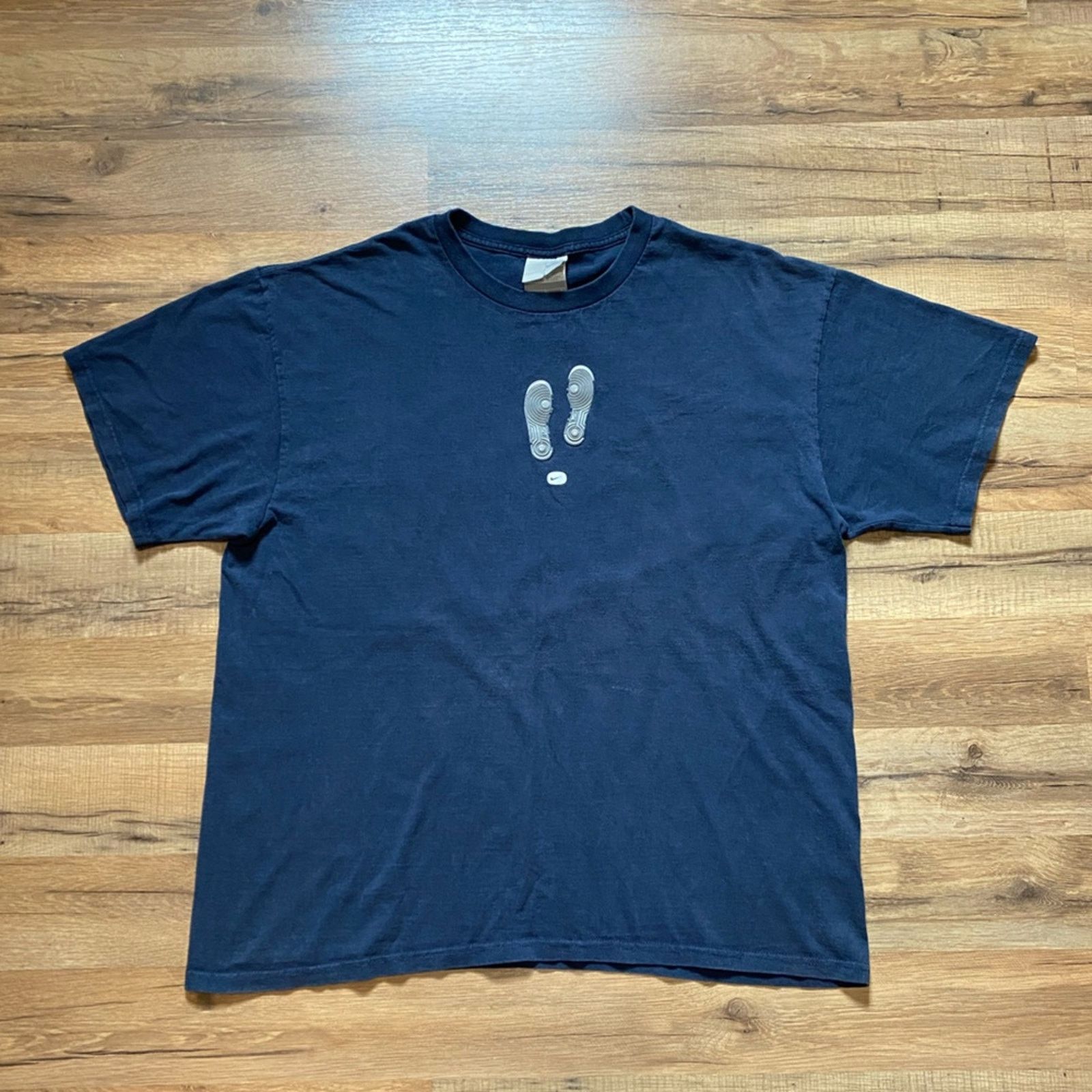 Nike Y2K Nike Air Force 1 Center Swoosh Short Sleeve Size US L / EU 52-54 / 3 - 1 Thumbnail