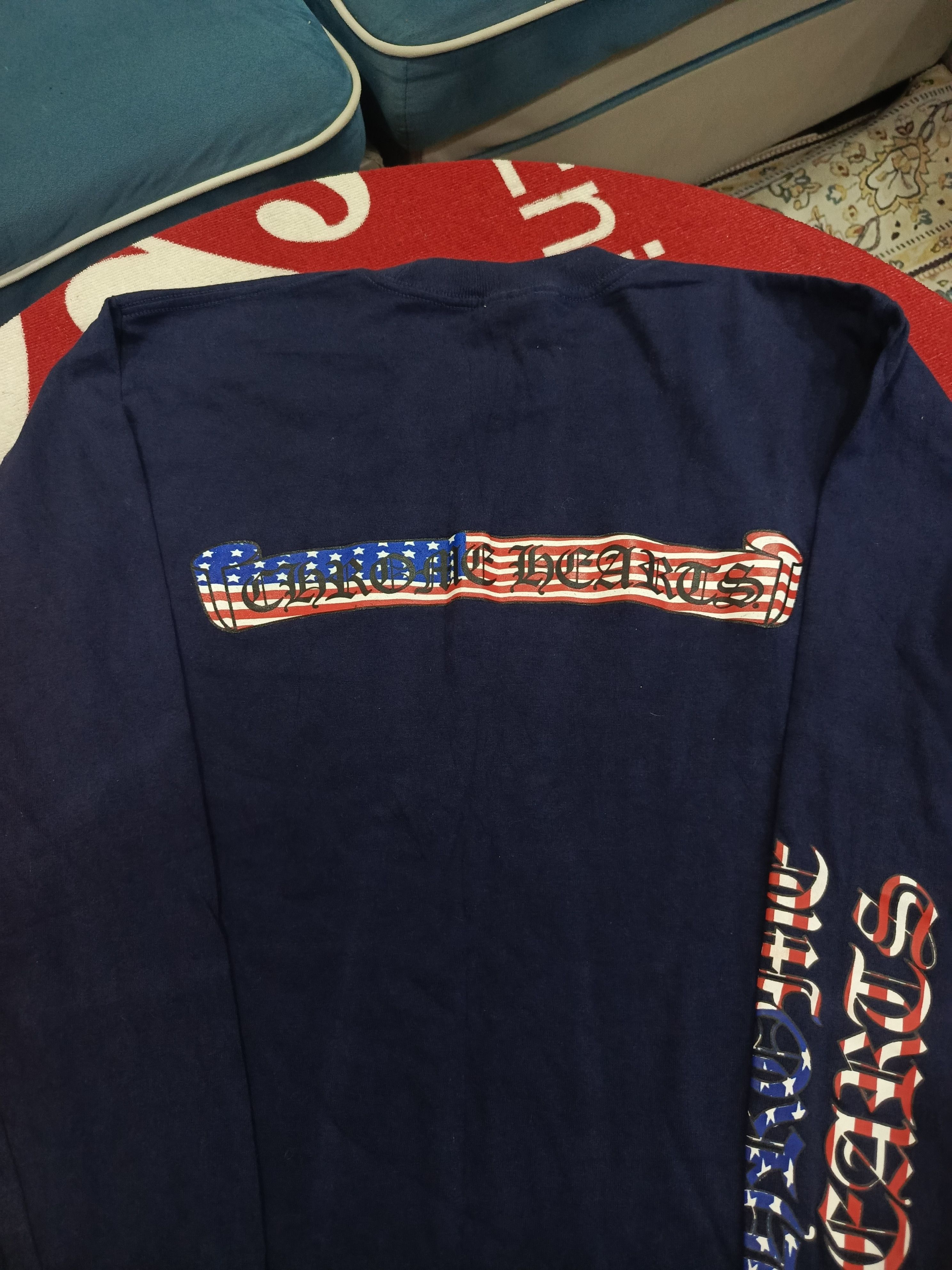 Chrome Hearts American Flag Long Sleeve | Grailed
