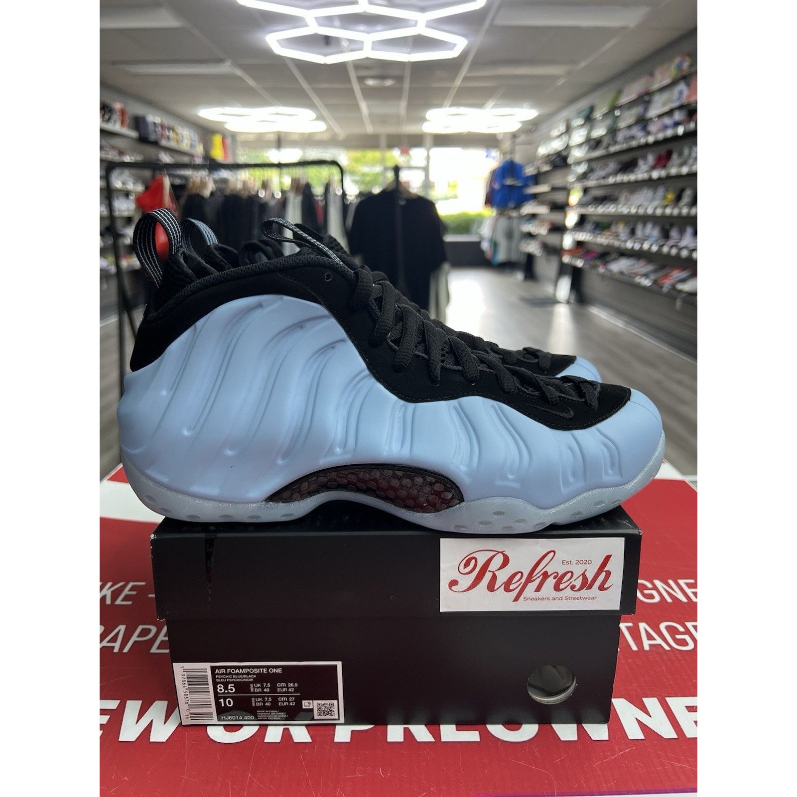 Nike Nike Air Foamposite One Psychic Blue Size 8.5 (HJ6014-400) Size US 8.5 / EU 41-42 - 1 Thumbnail