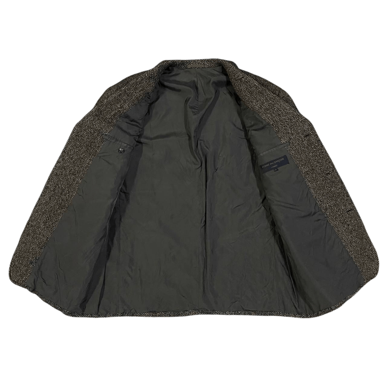 Comme des Garcons Homme AD1994 Comme des Garcons Homme Herringbone Wool Tweed Jacket Size US M / EU 48-50 / 2 - 6 Thumbnail