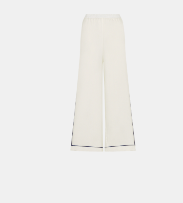 image of Dior O1W1Db10124 Pajama Pants In White, Women's (Size 30)