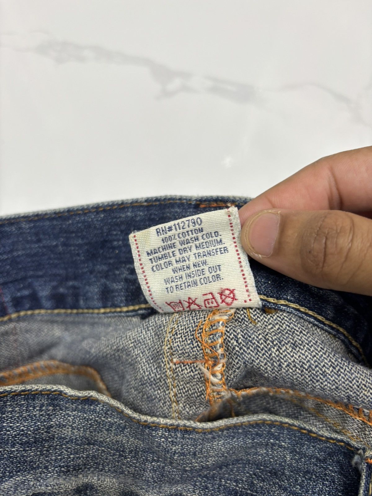 True Religion 🔥TRUE RELIGION Joey Super T Flared Jean Distressed Denim Size US 36 / EU 52 - 13 Thumbnail