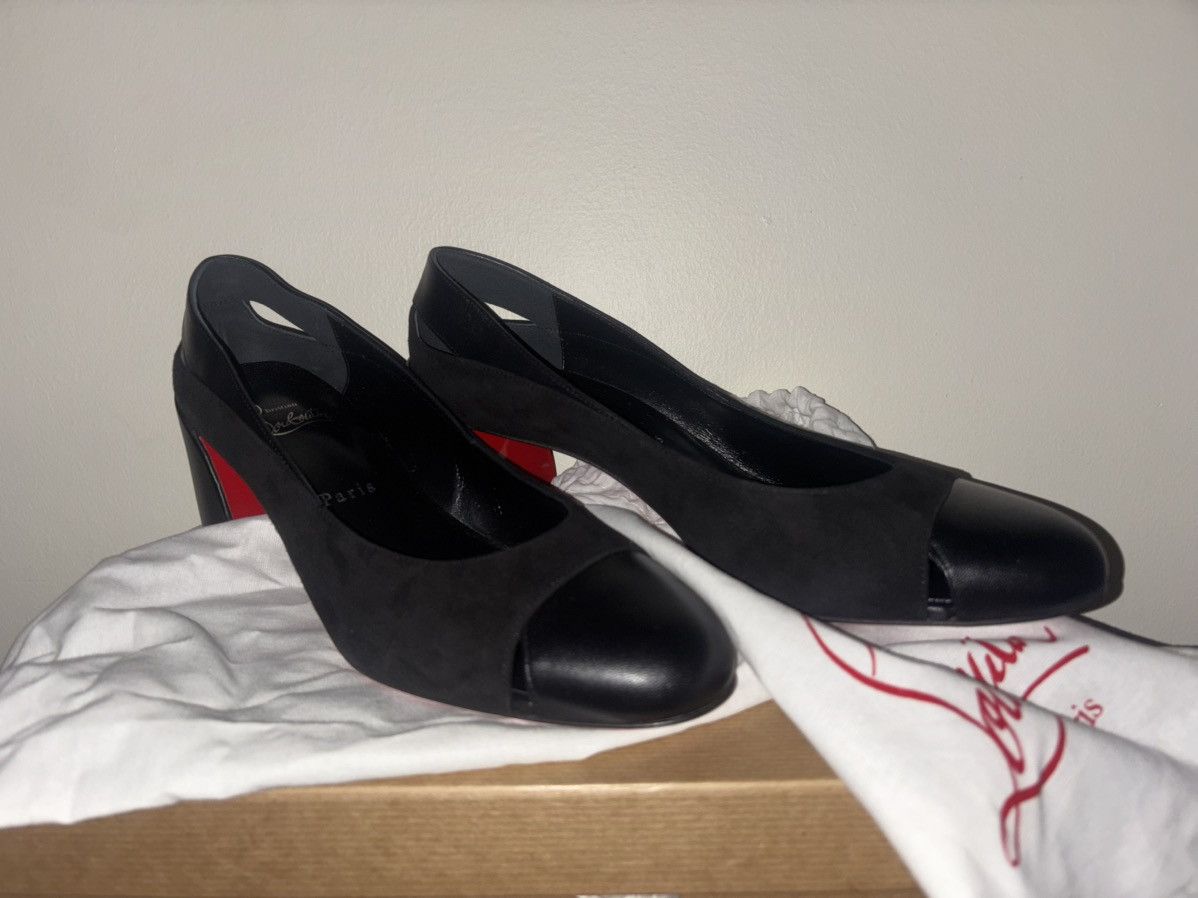 Christian Louboutin Christian Louboutin Miss Duvette black heels. Never worn Size US 9 / IT 39 - 3 Thumbnail
