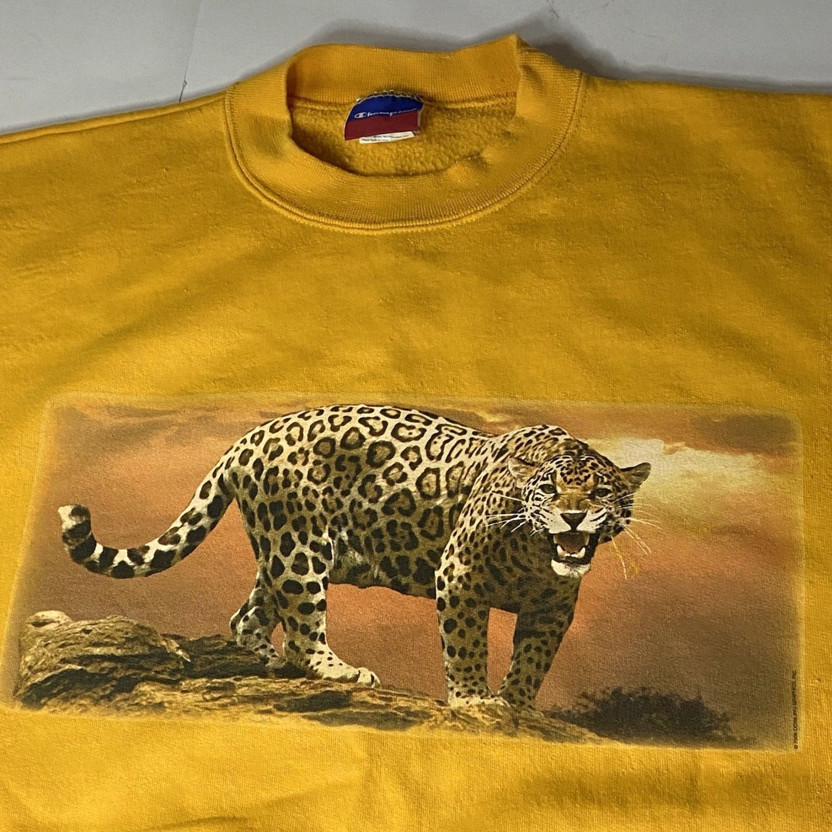 Champion VINTAGE Champion Animal Print Cheetah Crewneck Sweatshirt 3XL 3TG 3EG Unisex Adults Size US XXL / EU 58 / 5 - 4 Thumbnail