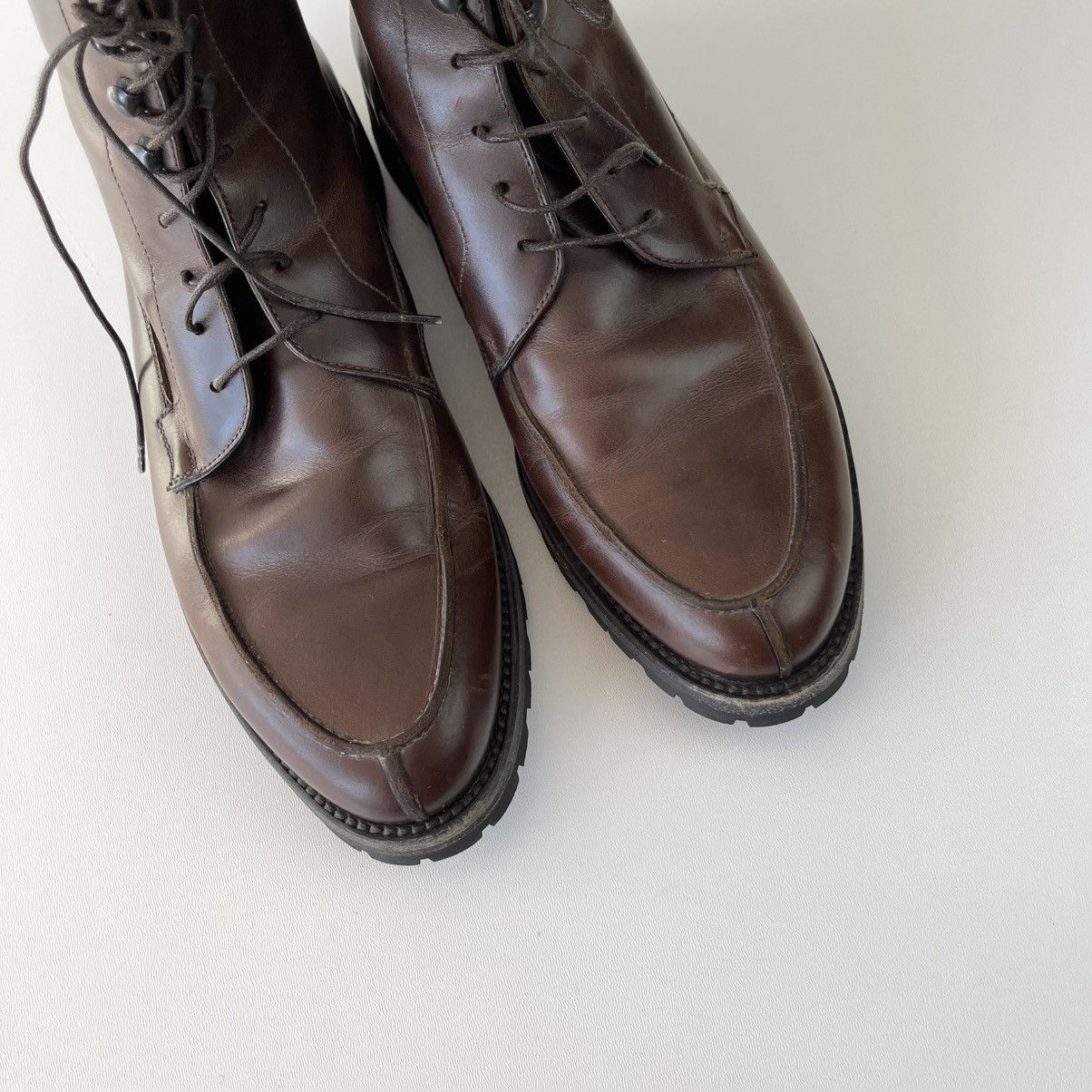Franceschetti Franceschetti 0011 Leather Winter Vibram Lace-Up Boots Brown Size US 6.5 / EU 39-40 - 7 Thumbnail