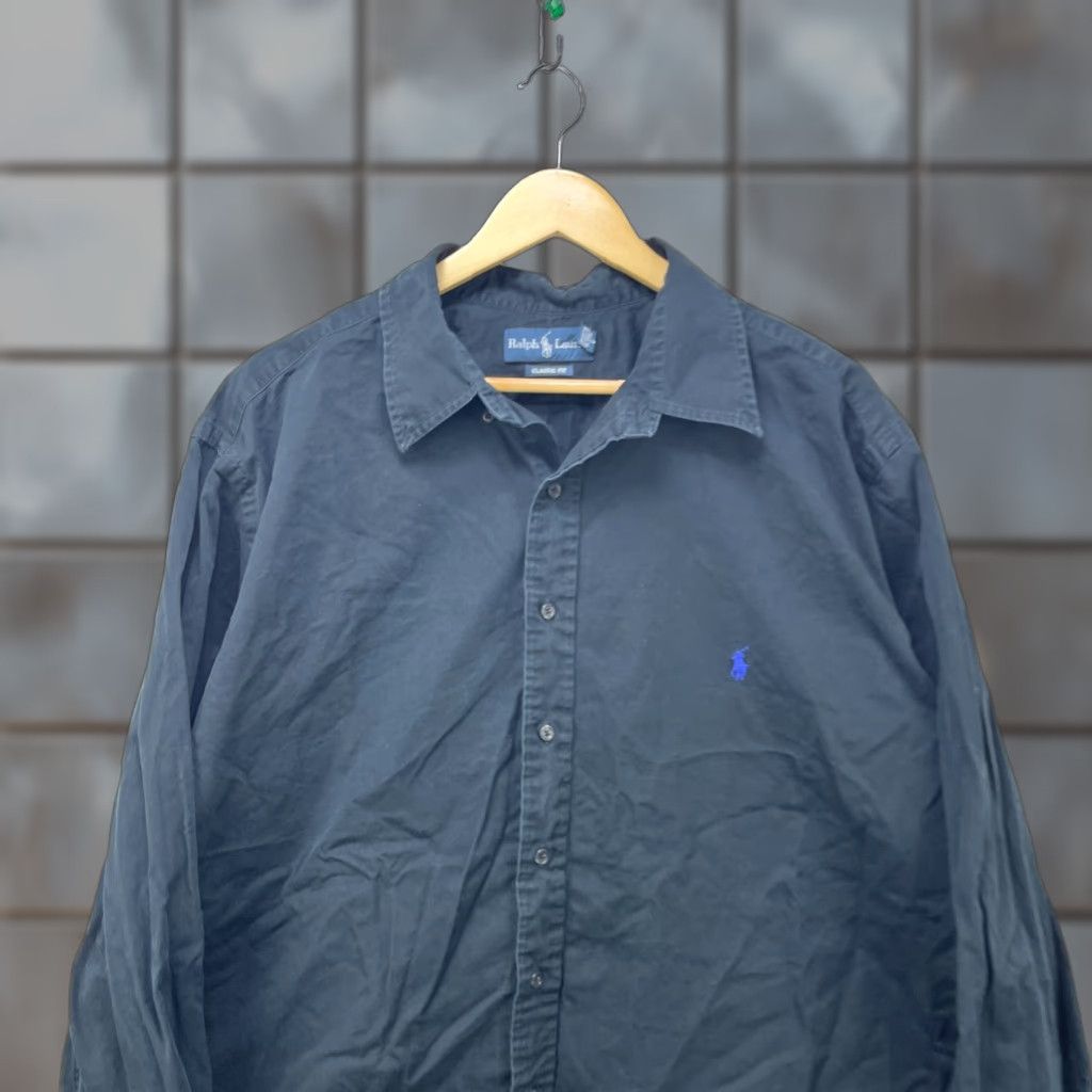 Polo Ralph Lauren VINTAGE Polo Ralph Lauren Button-Up Long Sleeve Shirt Black 2XL Mens Polo Ralph Lauren Button-Up Long Sleeve Shirt Black 2XL Mens Size US XXL / EU 58 / 5 - 1 Thumbnail