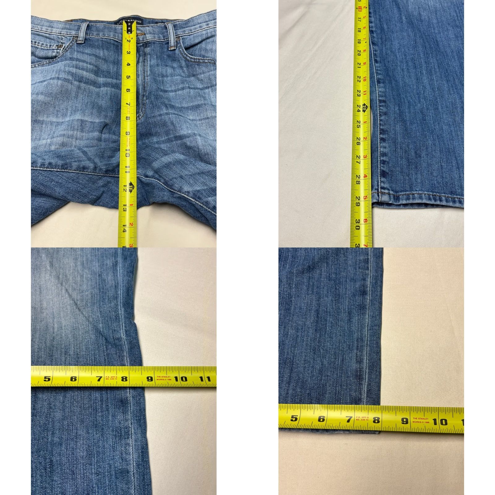 Lucky Brand Lucky Brand 410 Athletic Slim Jeans Mens 34x30 Blue Candiani Denim Stretch Size US 34 / EU 50 - 9 Thumbnail