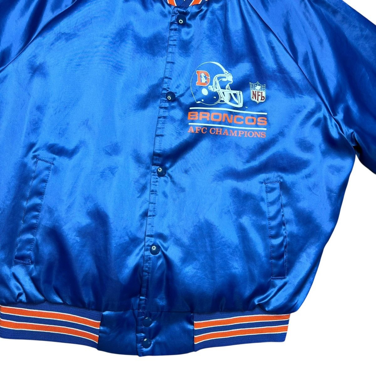 Chalk Line Denver Broncos AFC Champions Chalk Line Satin Bomber Jacket Size US L / EU 52-54 / 3 - 9 Thumbnail
