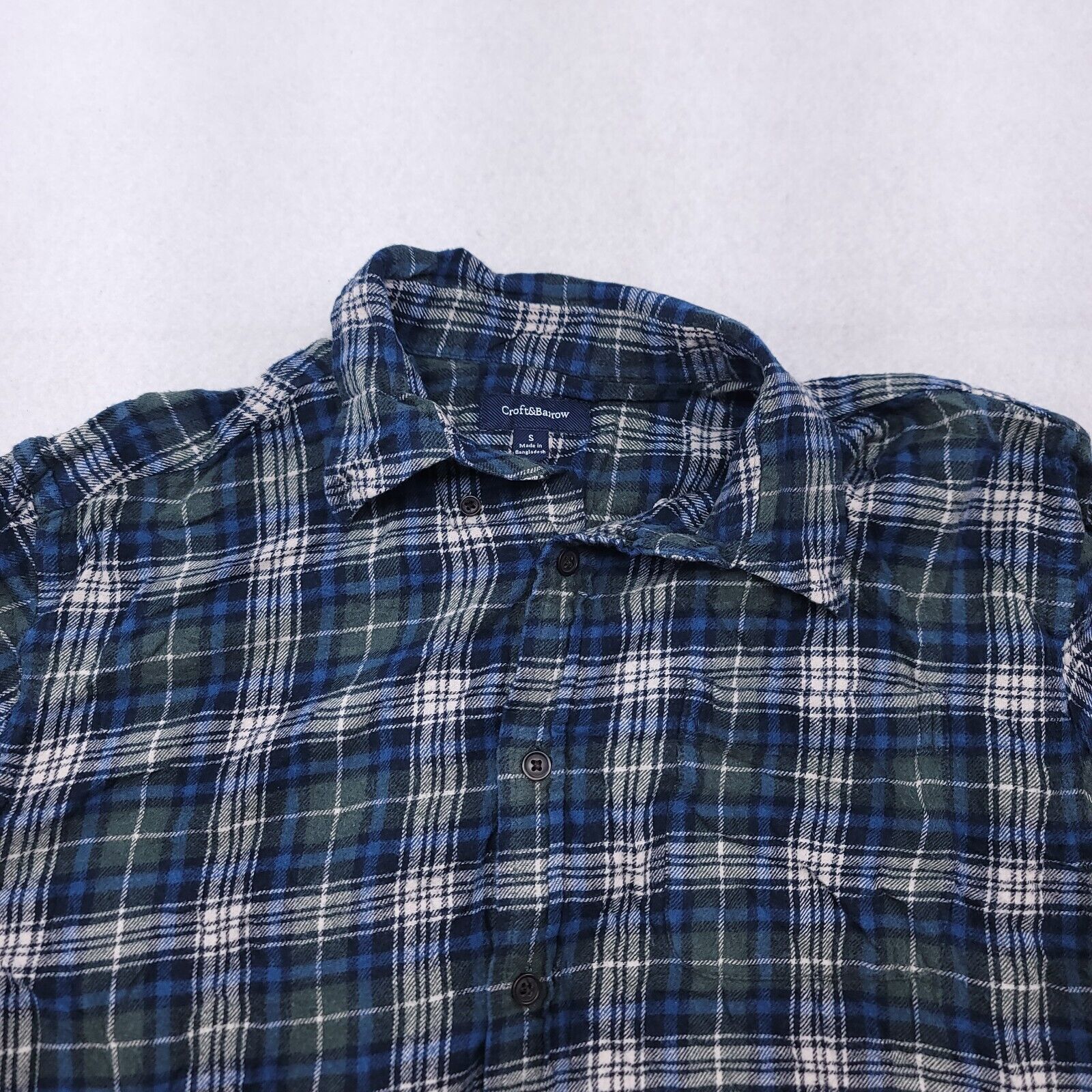 Croft & Barrow Croft & Barrow Tartan Flannel Shirt Mens Size Small S Blue Size US S / EU 44-46 / 1 - 1 Thumbnail