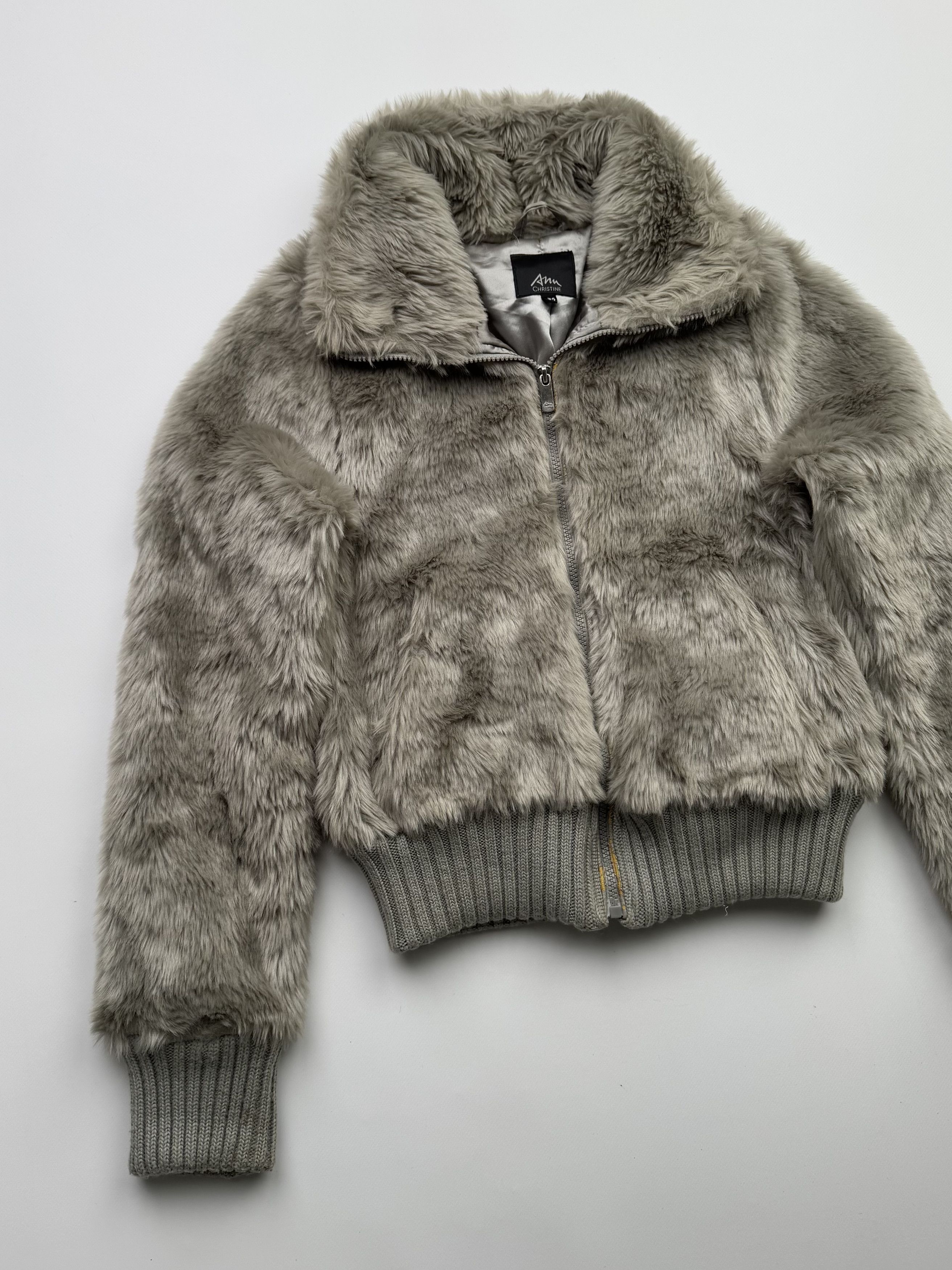 Vintage Vintage Cropped Faux Fur Jacket B369(V53)E2 Size S / US 4 / IT 40 - 2 Thumbnail