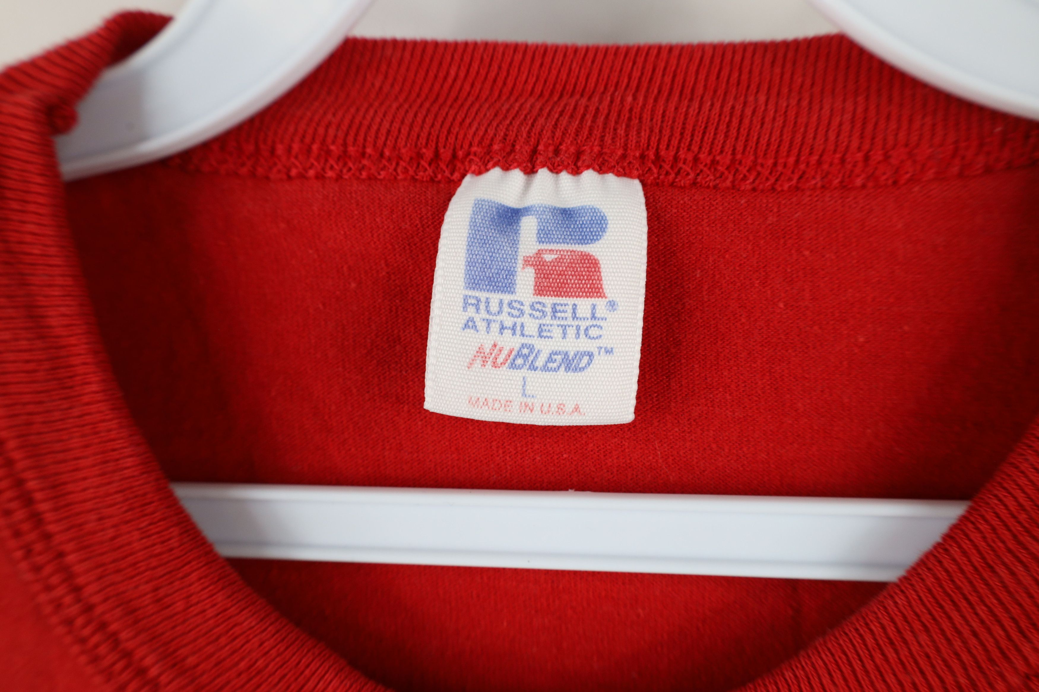Russell Athletic × Vintage Vintage 90s Russell Athletic Arc Cross Country T-Shirt USA Size US L / EU 52-54 / 3 - 5 Thumbnail