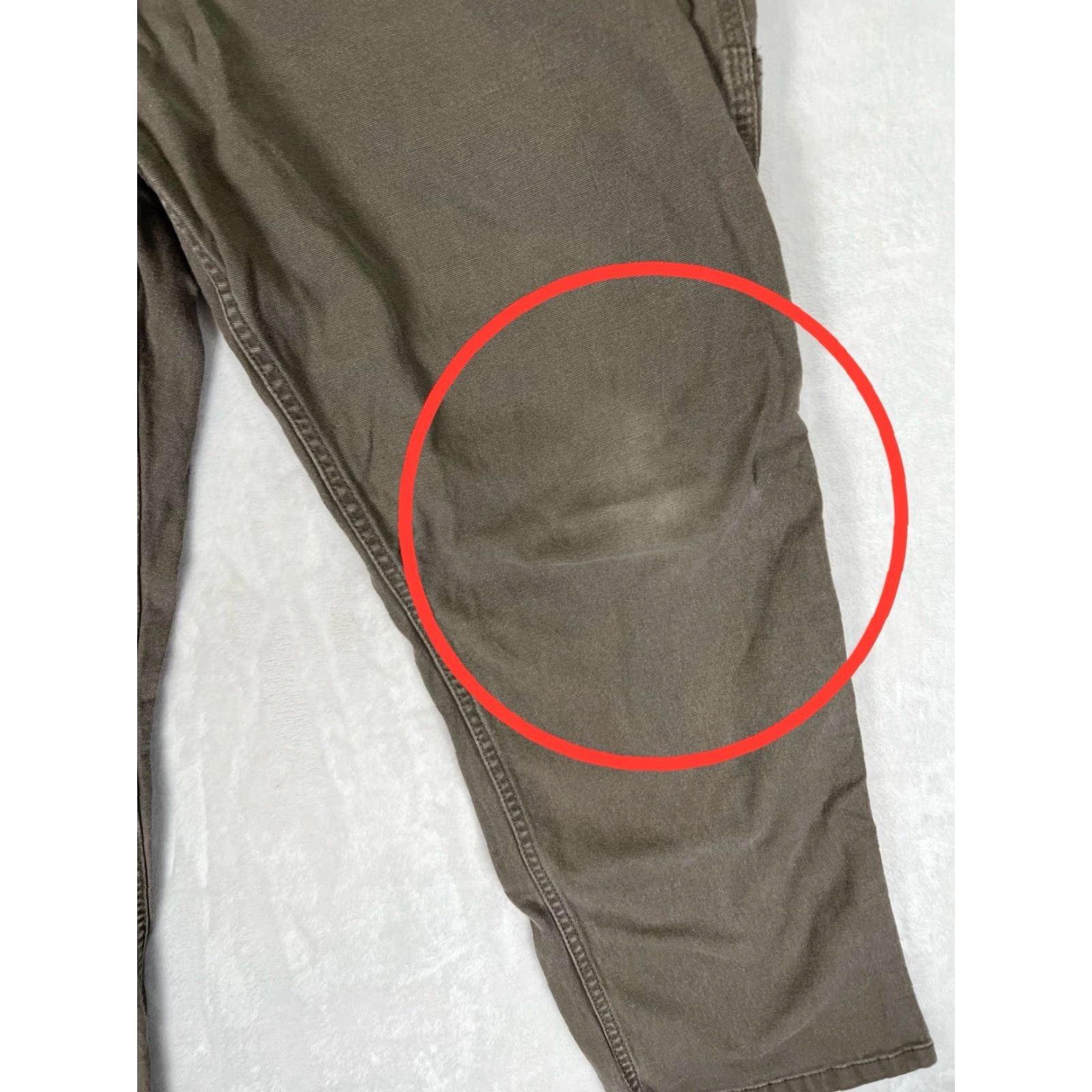 Vintage VINTAGE? No, Wolverine Carpenter Work Brown Pants Canvas Size 40x30 Workwear Grunge (Men) 5-Pocket Logo Flat Front Straight Leg Cotton Canvas Jeans Size US 40 / EU 56 - 2 Thumbnail