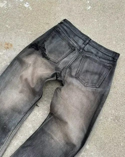 Other Ishiguro x Yui Baggy Distressed Flared Jeans Size US 32 / EU 48 - 7 Thumbnail