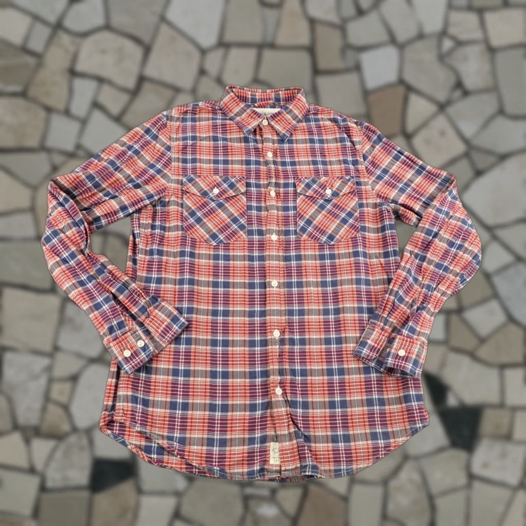 Ralph Lauren Ralph Lauren Denim & Supply Button-Up Shirt Mens Medium Red Blue Plaid Casual Long Sleeve Size US M / EU 48-50 / 2 - 1 Thumbnail