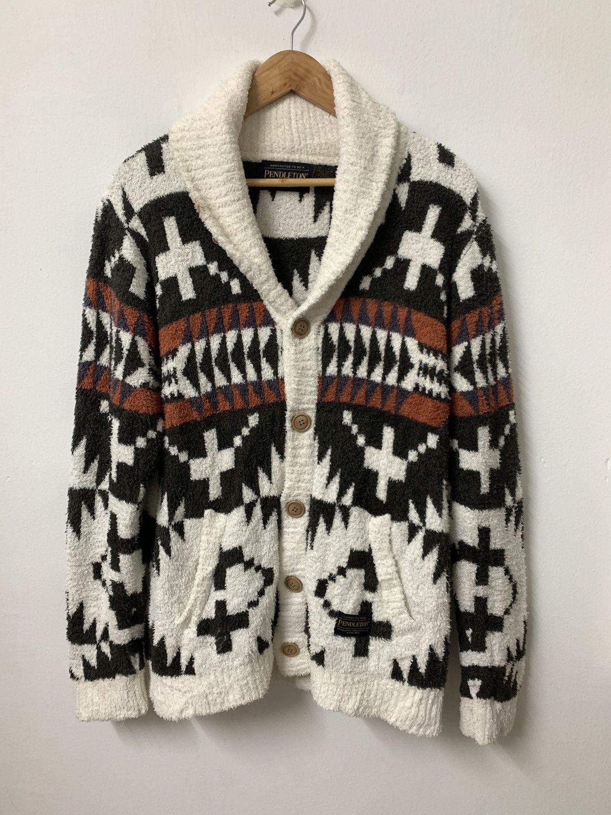 Japanese Brand × Pendleton Pendelton wool cardigan Size US L / EU 52-54 / 3 - 1 Thumbnail