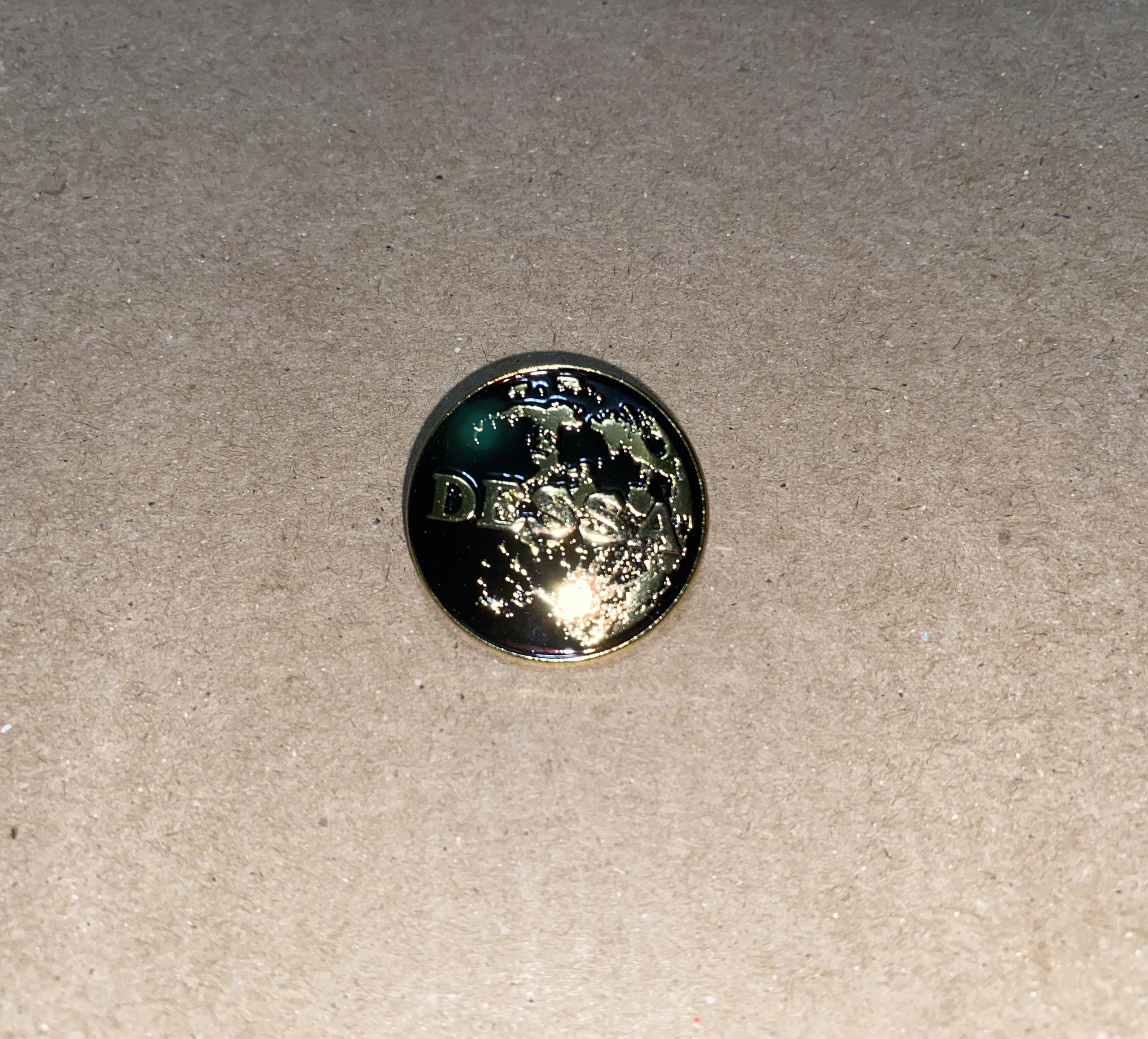 Band Tees DESSA World Globe Metal Enamel Lapel Pin Brooch Music Artist Size ONE SIZE - 2 Thumbnail
