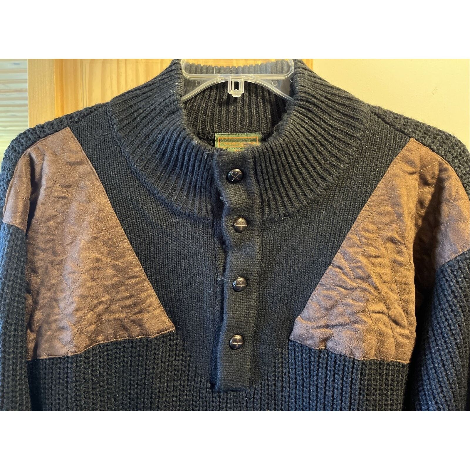 Boulder Creek Boulder Creek Sweater Men's 3XL Black Acrylic Polyester LS Size US XXL / EU 58 / 5 - 4 Thumbnail
