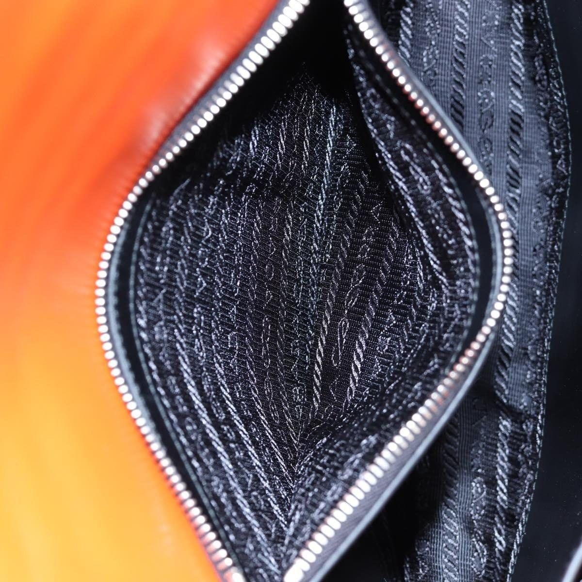 Prada Prada Saffiano Galleria Shoulder Bag Orange Size ONE SIZE - 11 Thumbnail