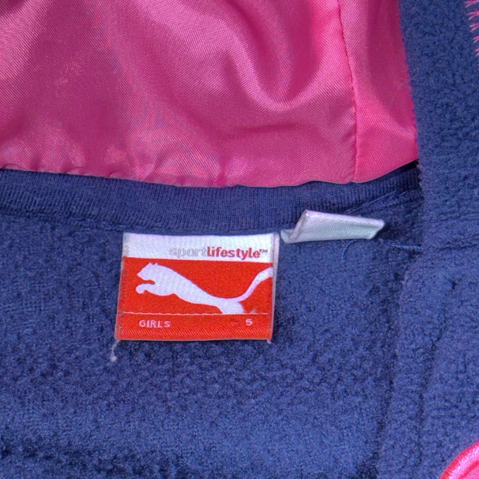 Puma Puma Girls' Fleece Hoodie with Heart Detail Size 5 Size ONE SIZE - 6 Thumbnail