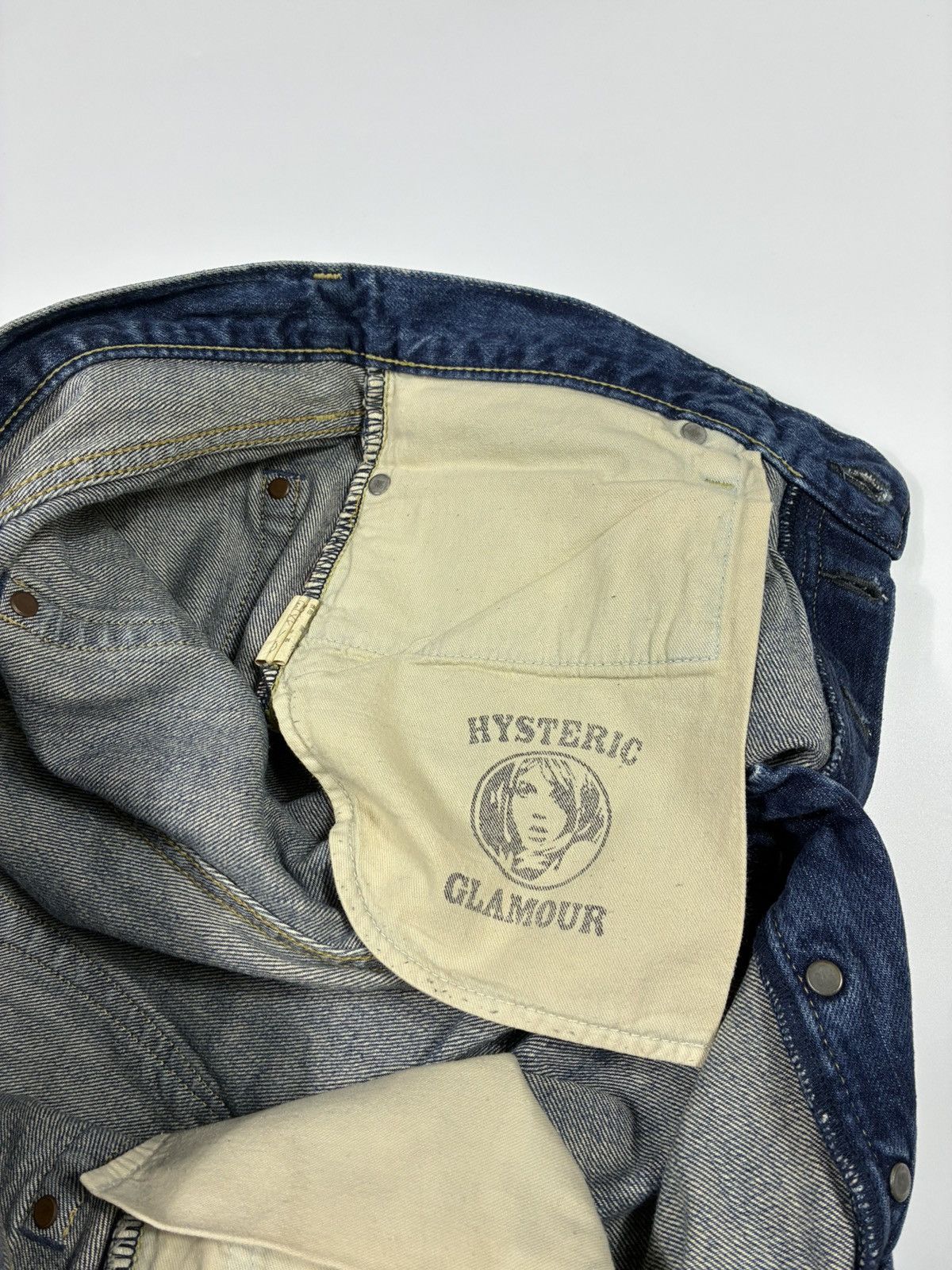 Hysteric Glamour Hysteric Glamour Distressed Studded Selvedge Jeans Size US 34 / EU 50 - 6 Thumbnail