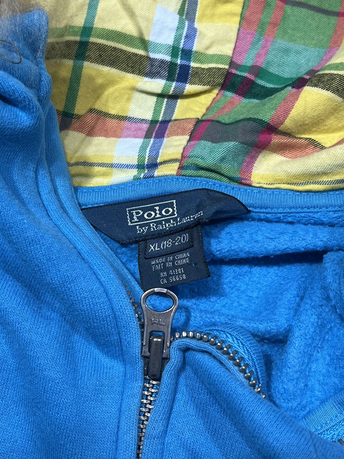 Number (N)ine 2000s Polo Ralph Lauren Rrl Y's Fur Plaid Zip y2k Lgb Ifsix Size US M / EU 48-50 / 2 - 5 Thumbnail
